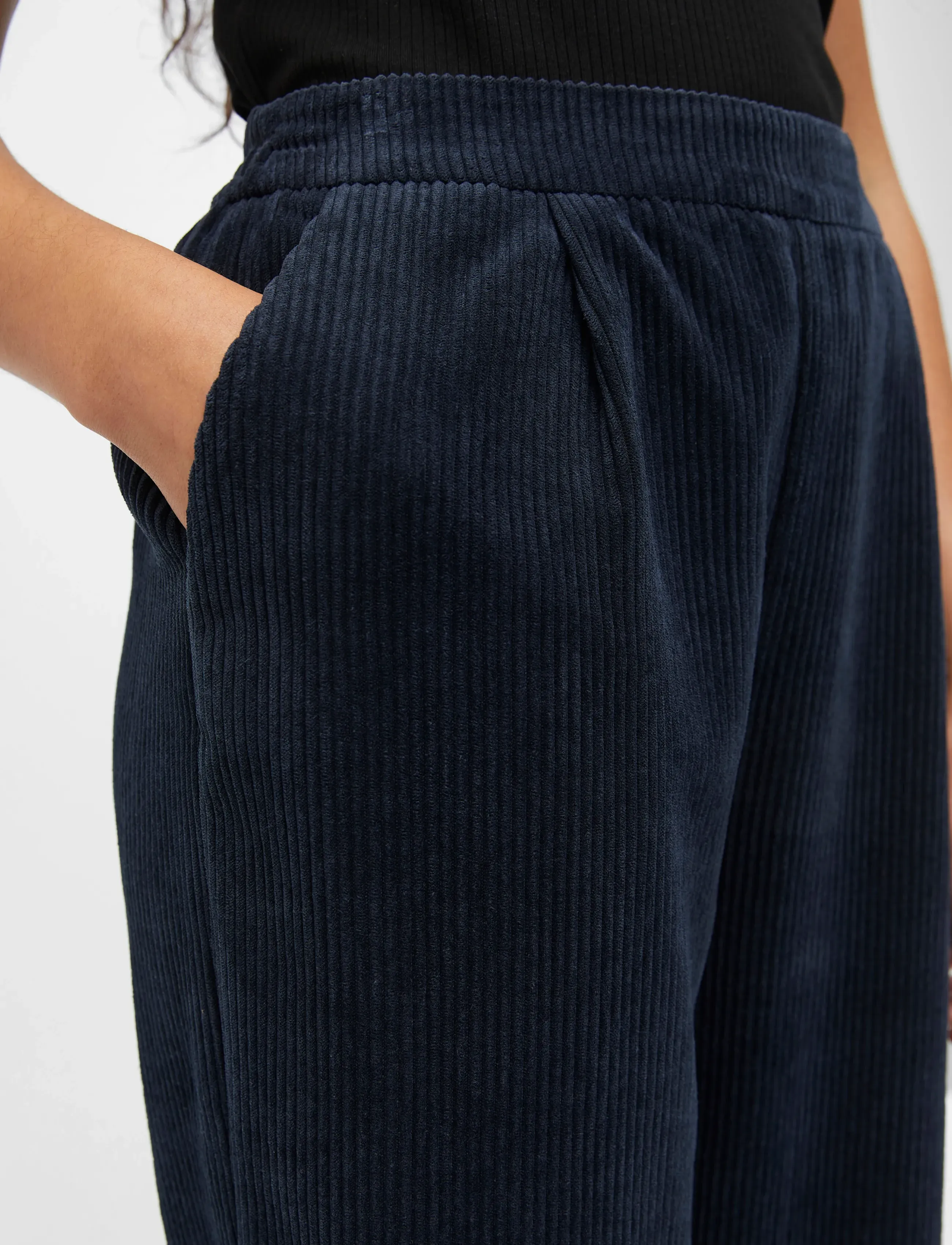 Object - OBJRITA MW BAGGY PANTS 123 - sirge säärega püksid - sky captain - 5