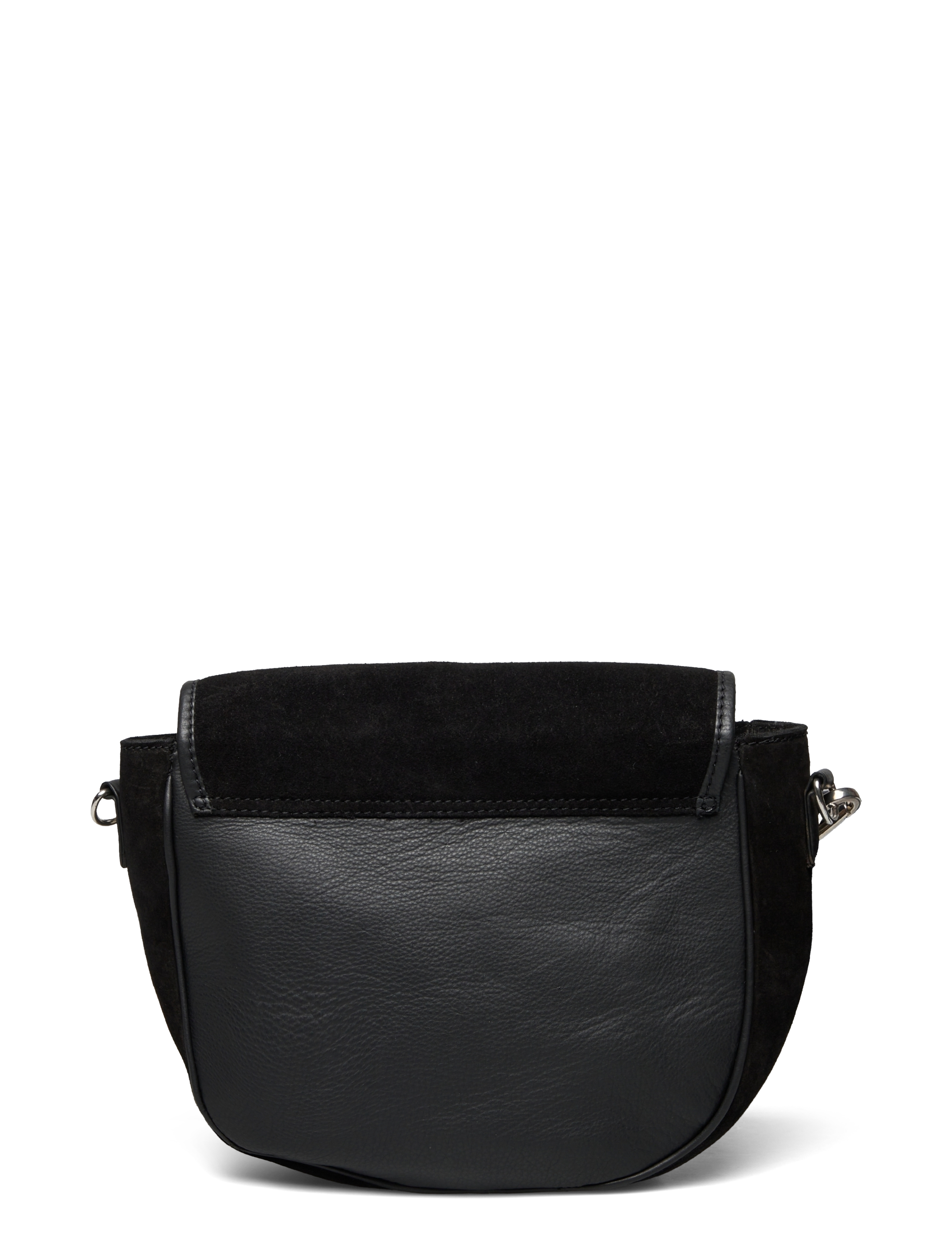 Object - OBJLORA SUEDE FLAP BAG 123 - black - 2