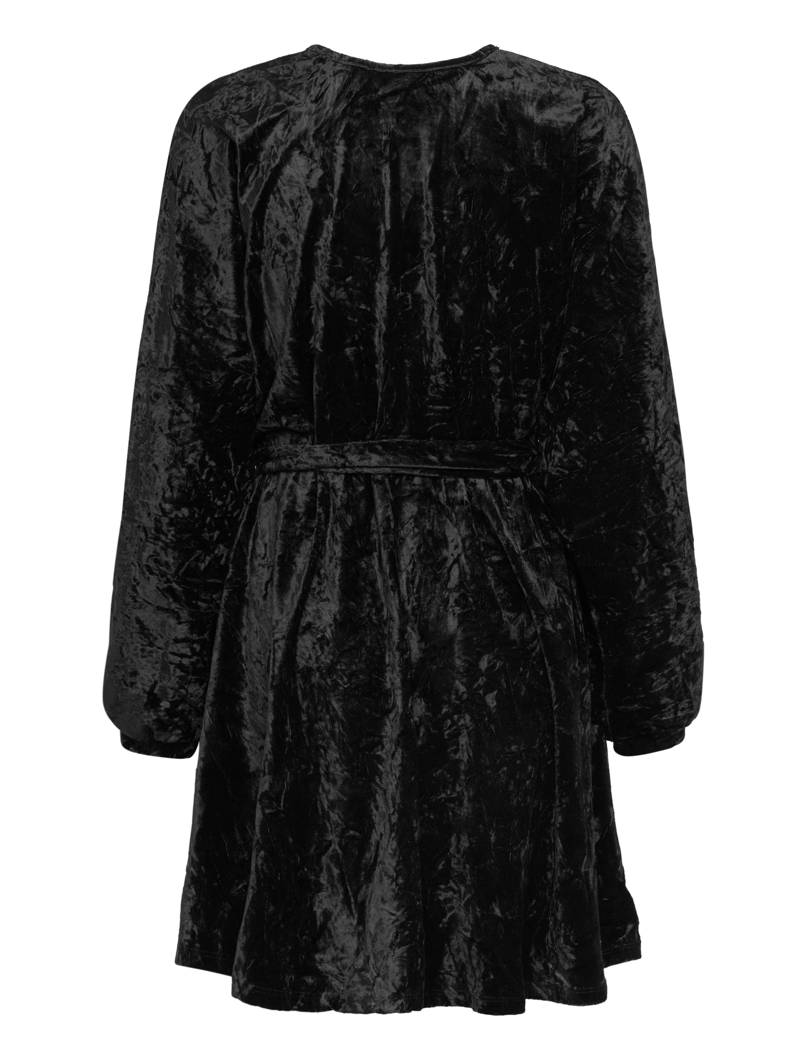 Object - OBJSHEREN L/S SHORT DRESS 124 - kurze kleider - black - 1