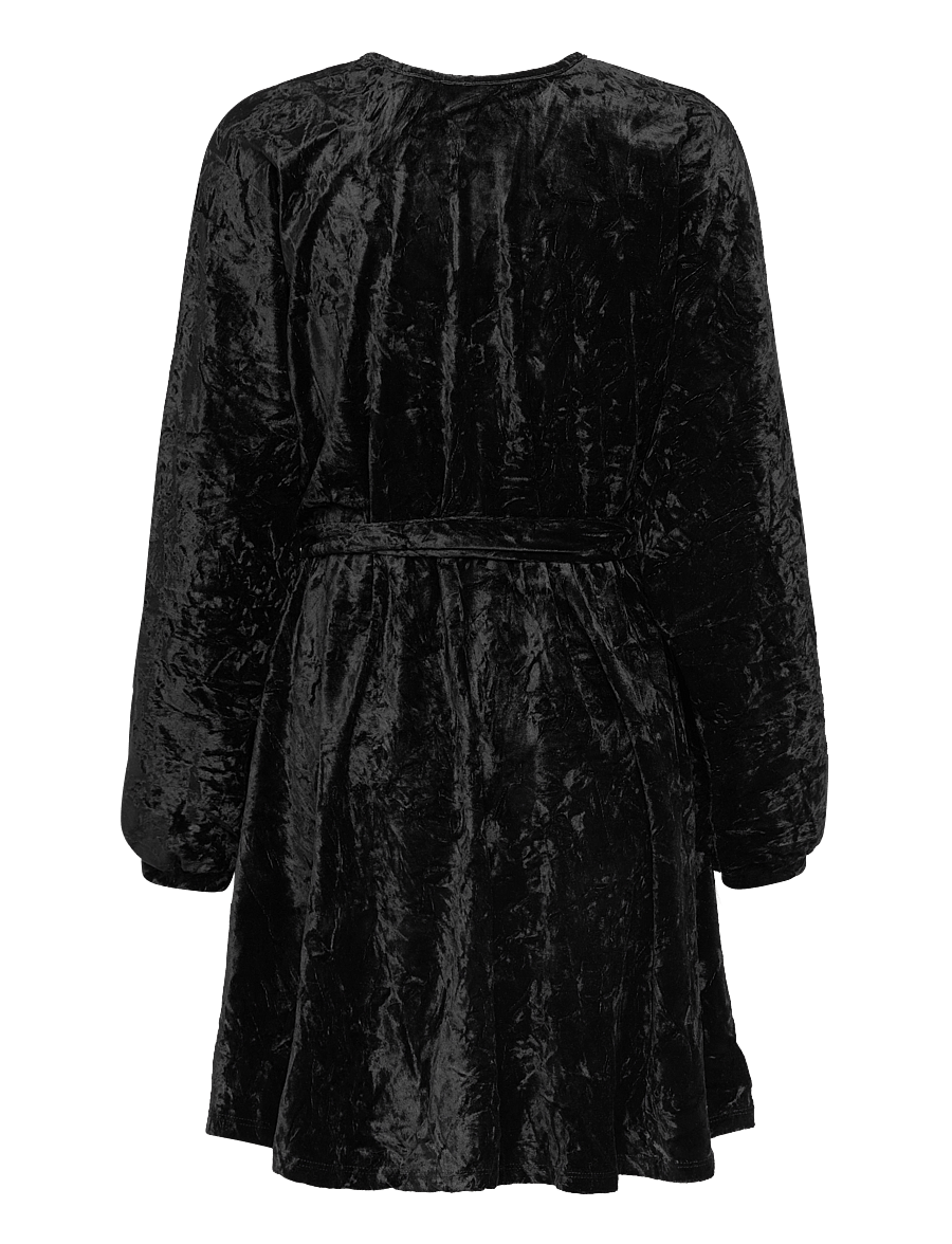 Object - OBJSHEREN L/S SHORT DRESS 124 - robes courtes - black - 1