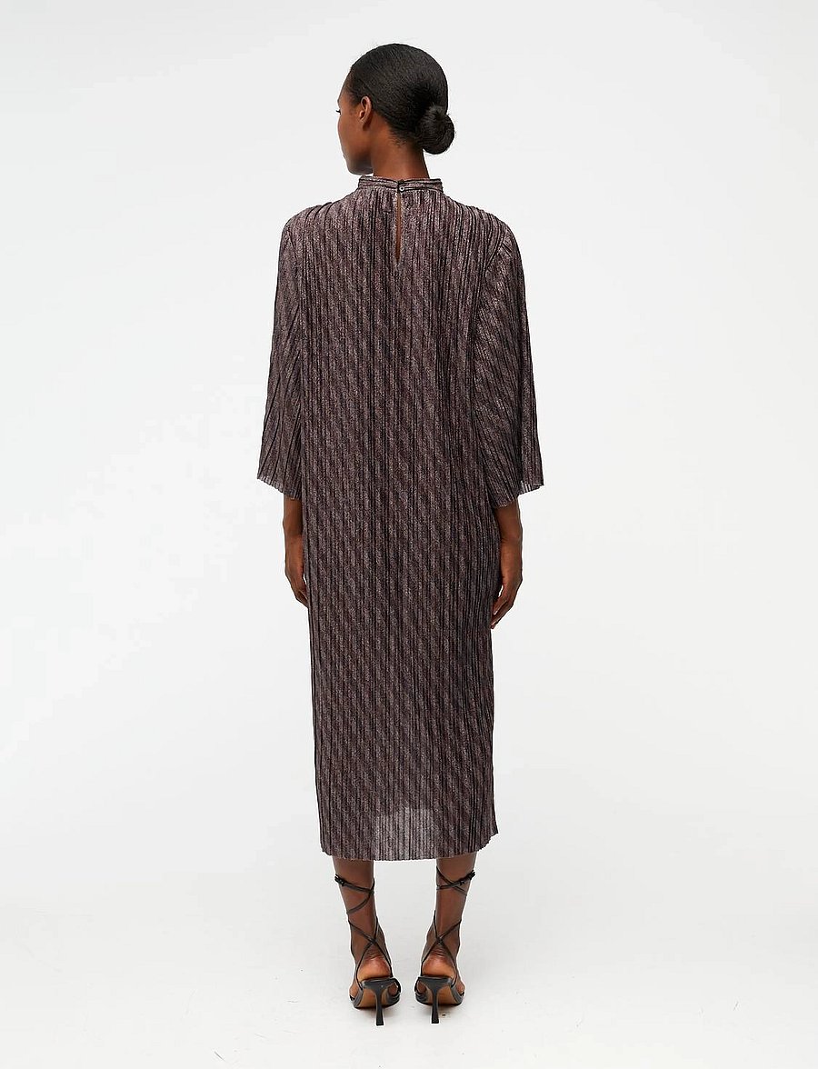 Object - OBJLUX 2/4 MIDI DRESS 124 - midikleider - black - 5