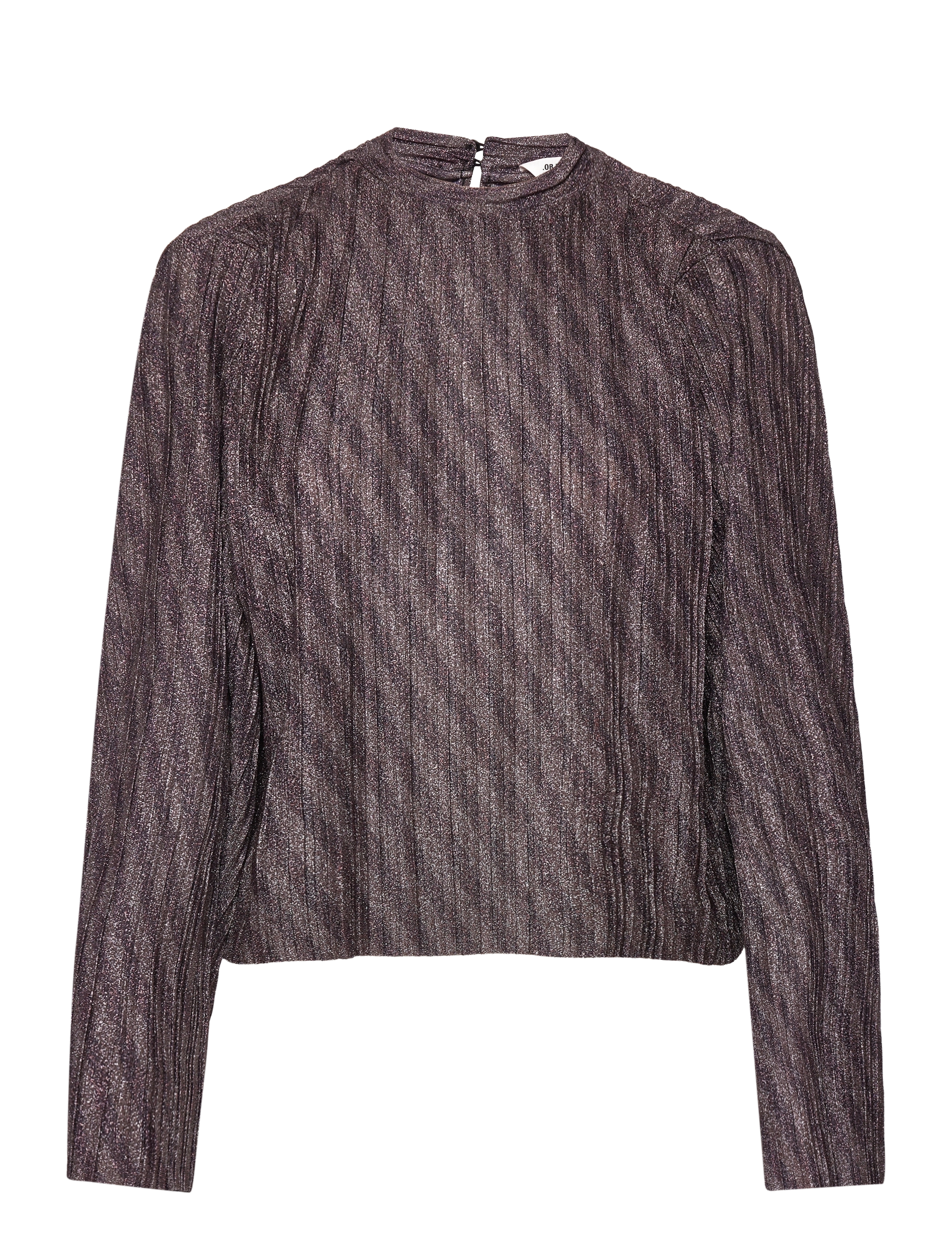 Object OBJLUX  L/S TOP 124 - Pluusid ja särgid - BLACK / brown