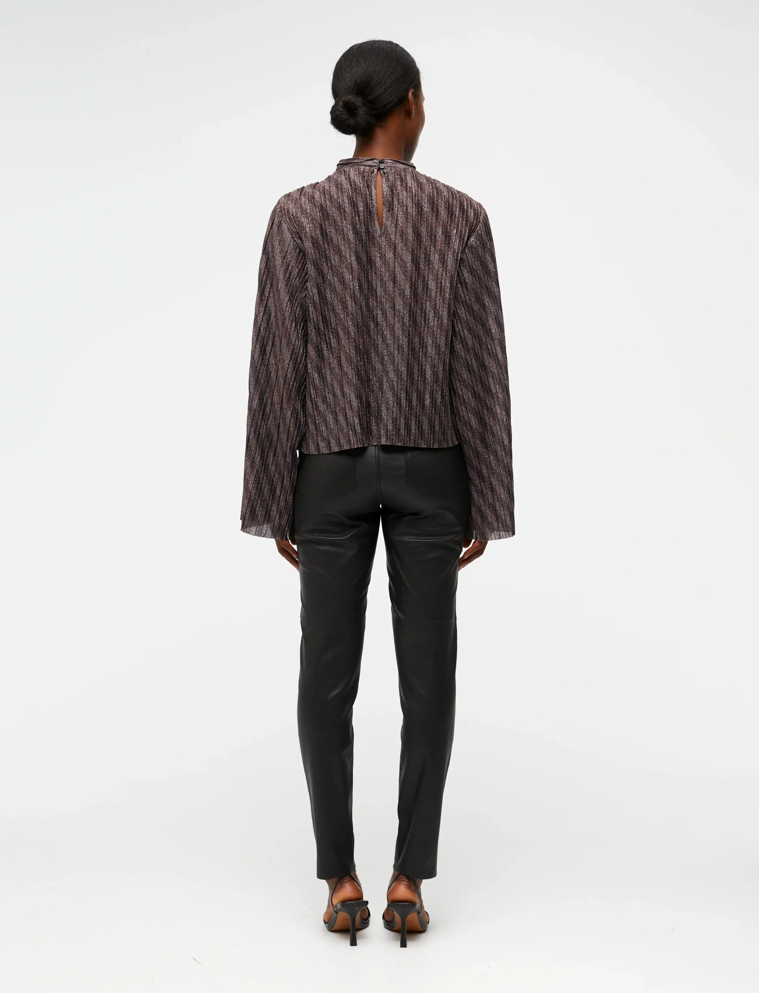 Object - OBJLUX  L/S TOP 124 - blūzes ar garām piedurknēm - black - 3
