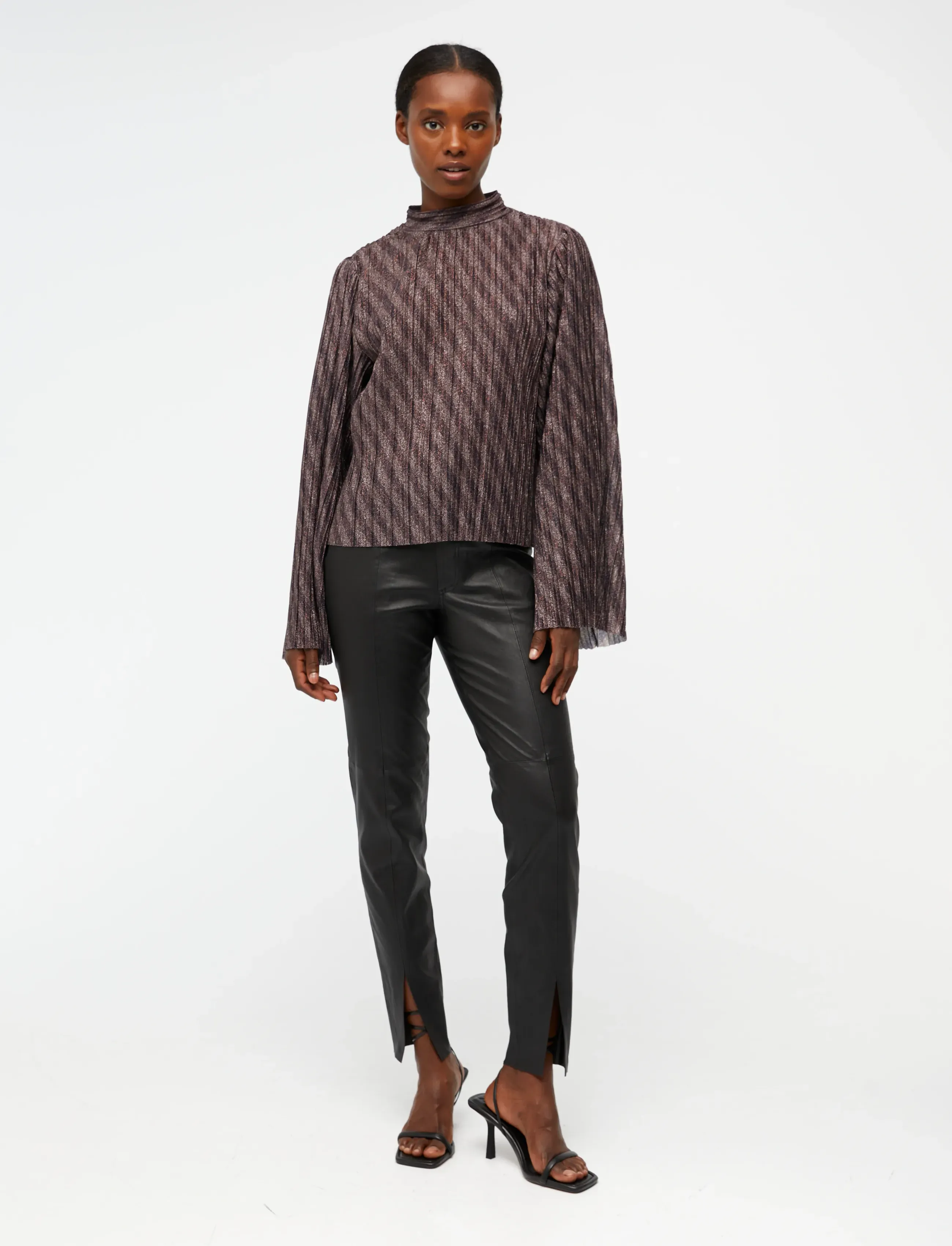 Object - OBJLUX  L/S TOP 124 - blūzes ar garām piedurknēm - black - 4