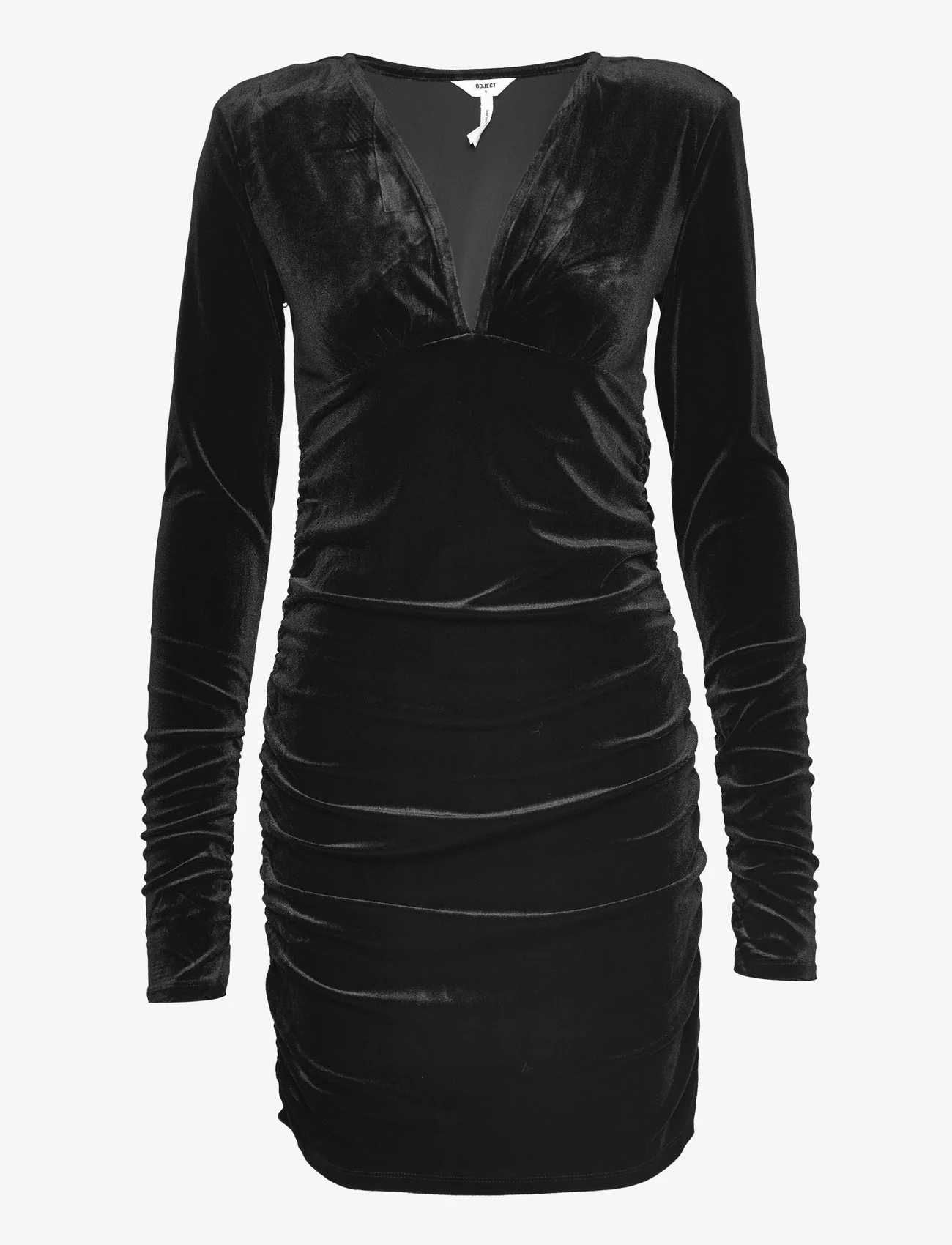 Object - OBJALONA  L/S DRESS 124 - bodycon dresses - black - 0