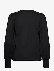 Object - OBJCAROLINE L/S TOP NOOS - long-sleeved blouses - black - 1