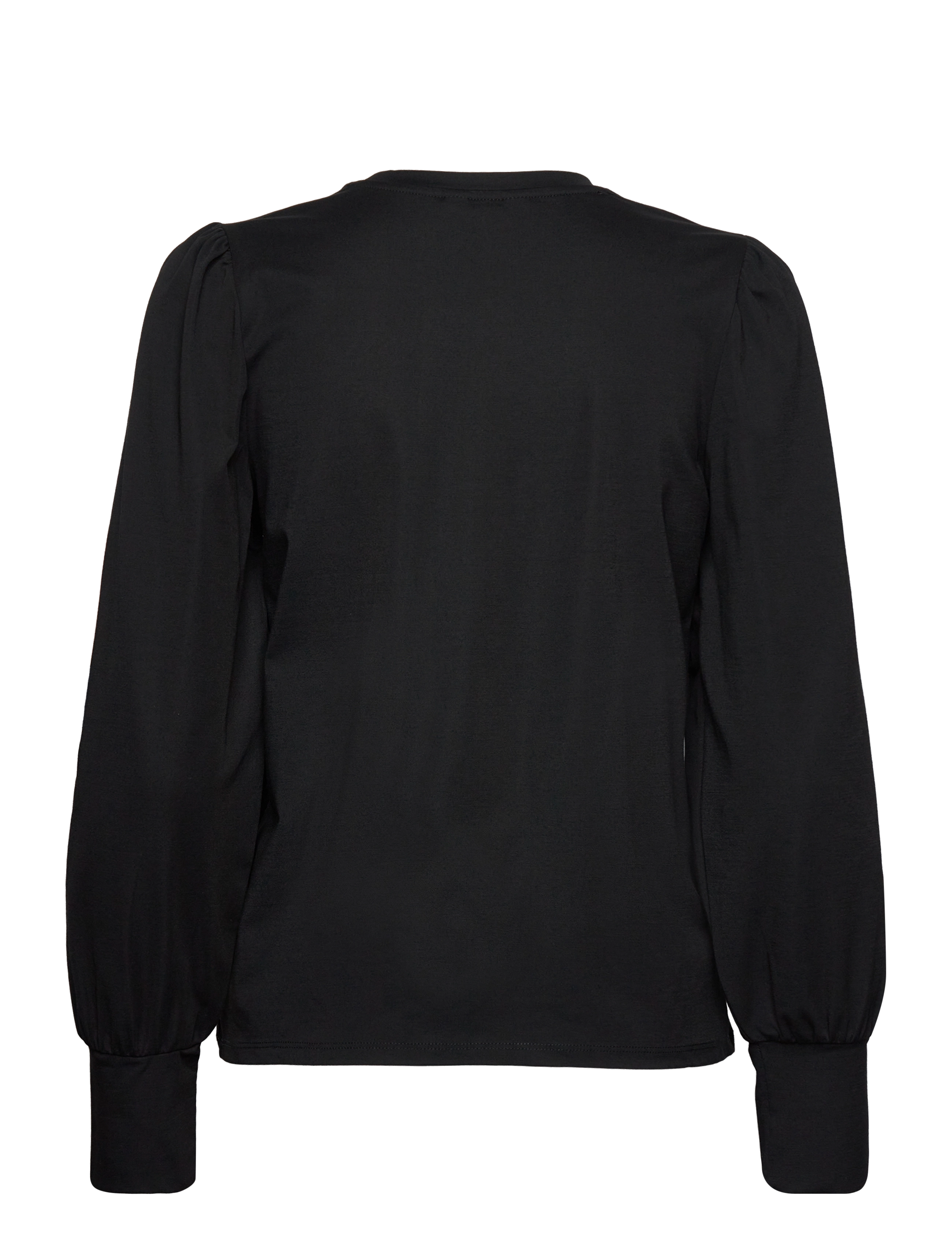 Object - OBJCAROLINE L/S TOP NOOS - langærmede bluser - black - 2