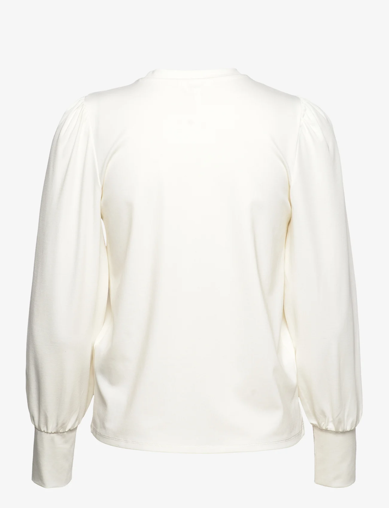 Object - OBJCAROLINE L/S TOP NOOS - long-sleeved blouses - cloud dancer - 1