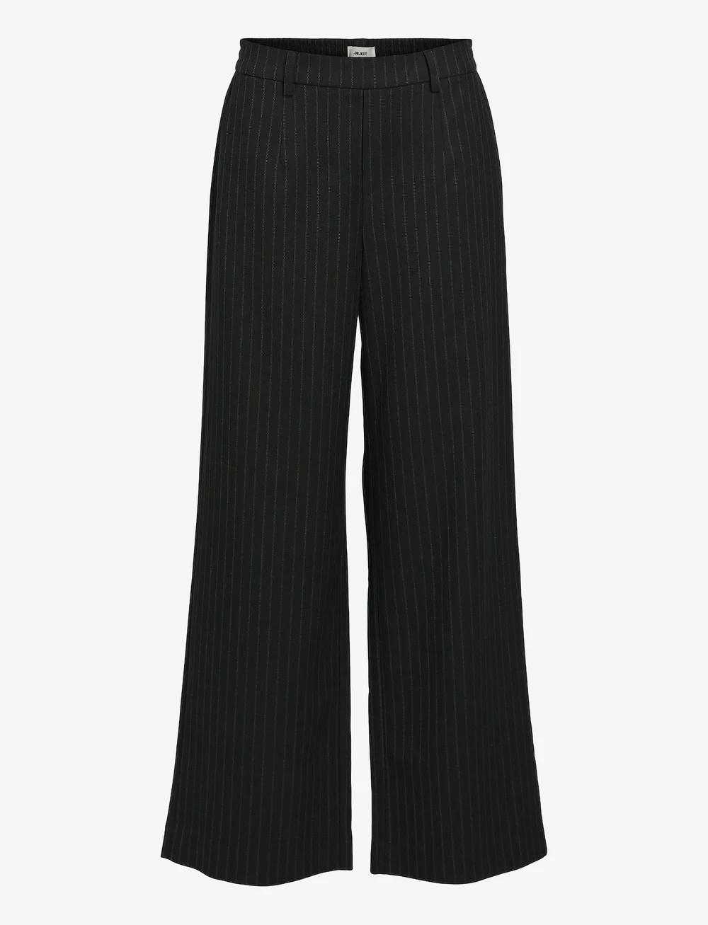 Object - OBJLISA WIDE PANT AOP NOOS - bukser med brede ben - black - 1