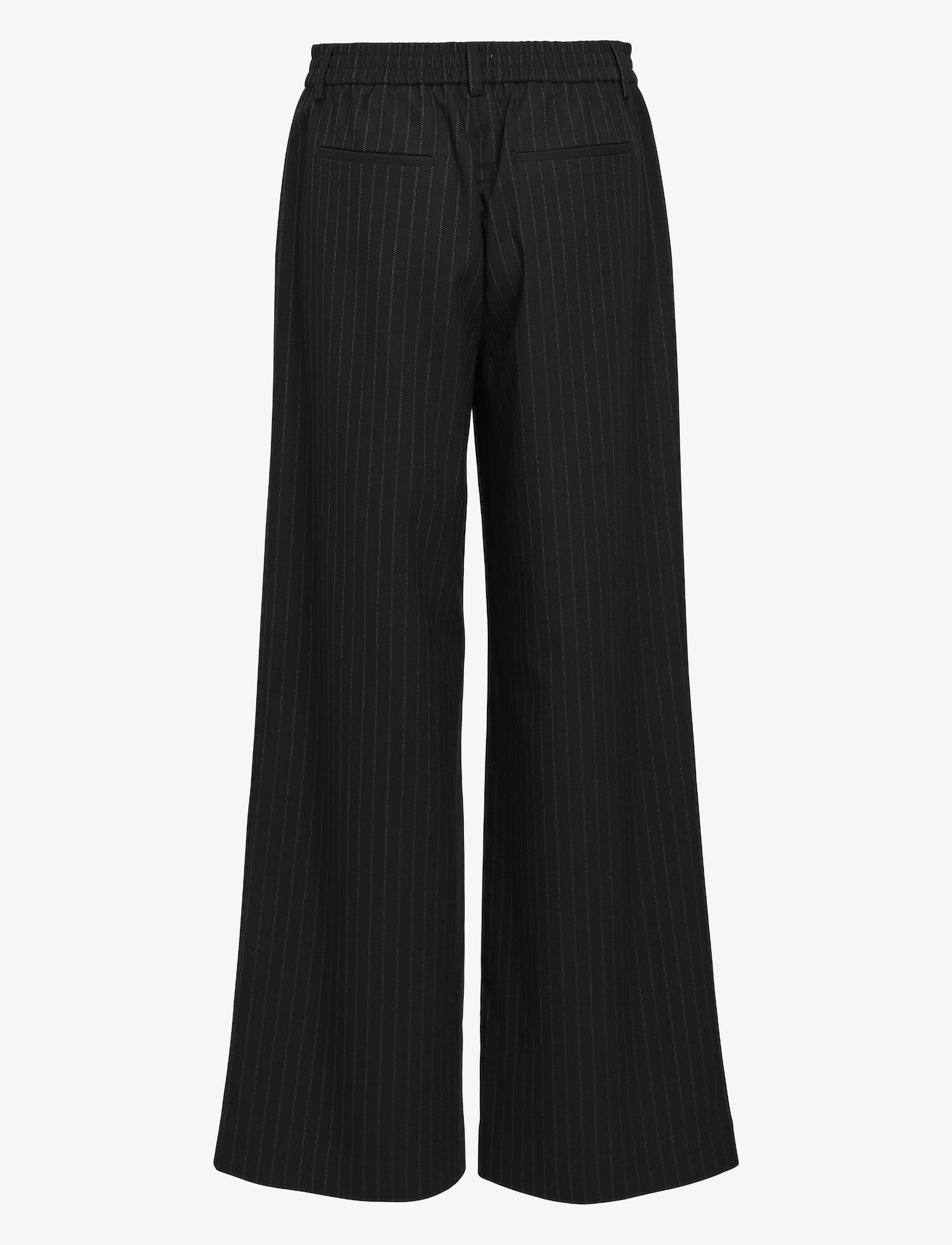 Object - OBJLISA WIDE PANT AOP NOOS - hosen mit weitem bein - black - 2