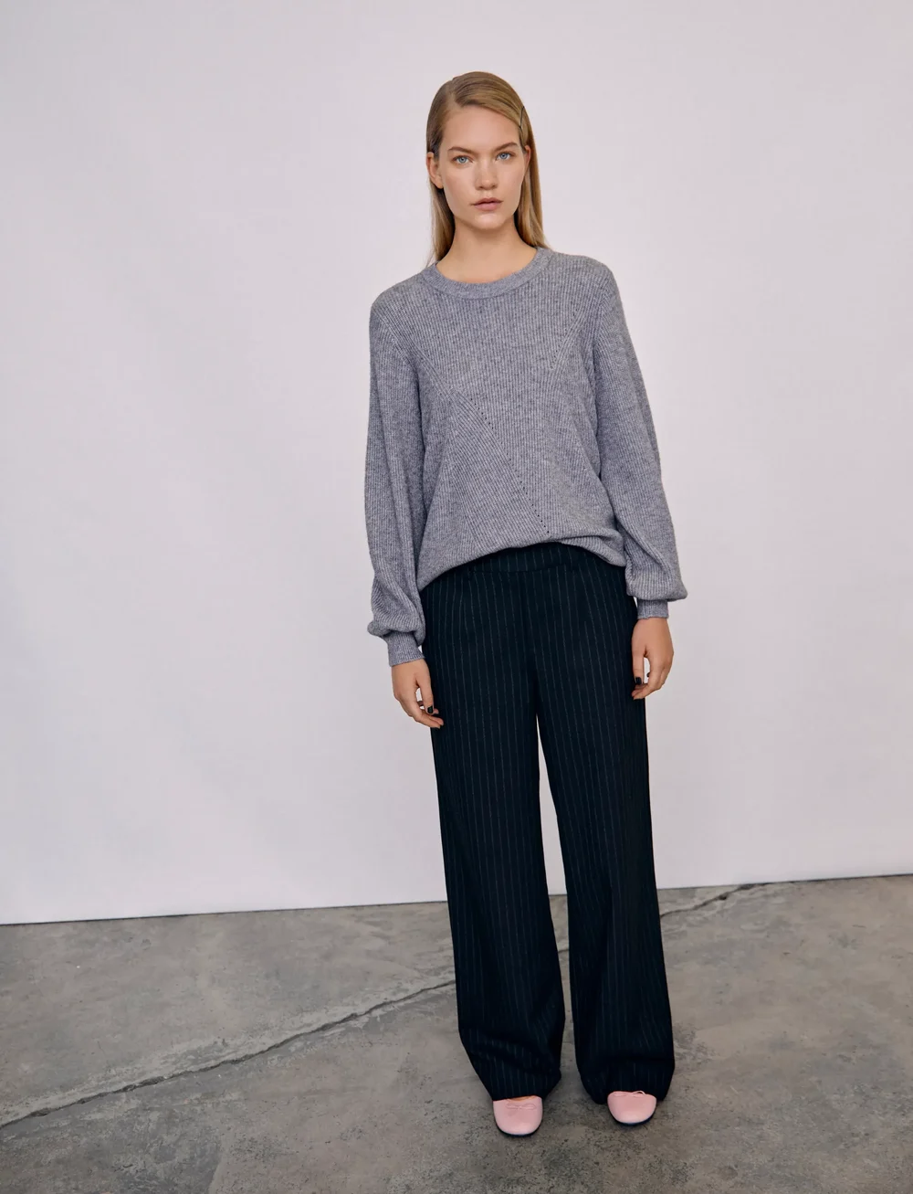 Object - OBJLISA WIDE PANT AOP NOOS - bukser med brede ben - black - 4