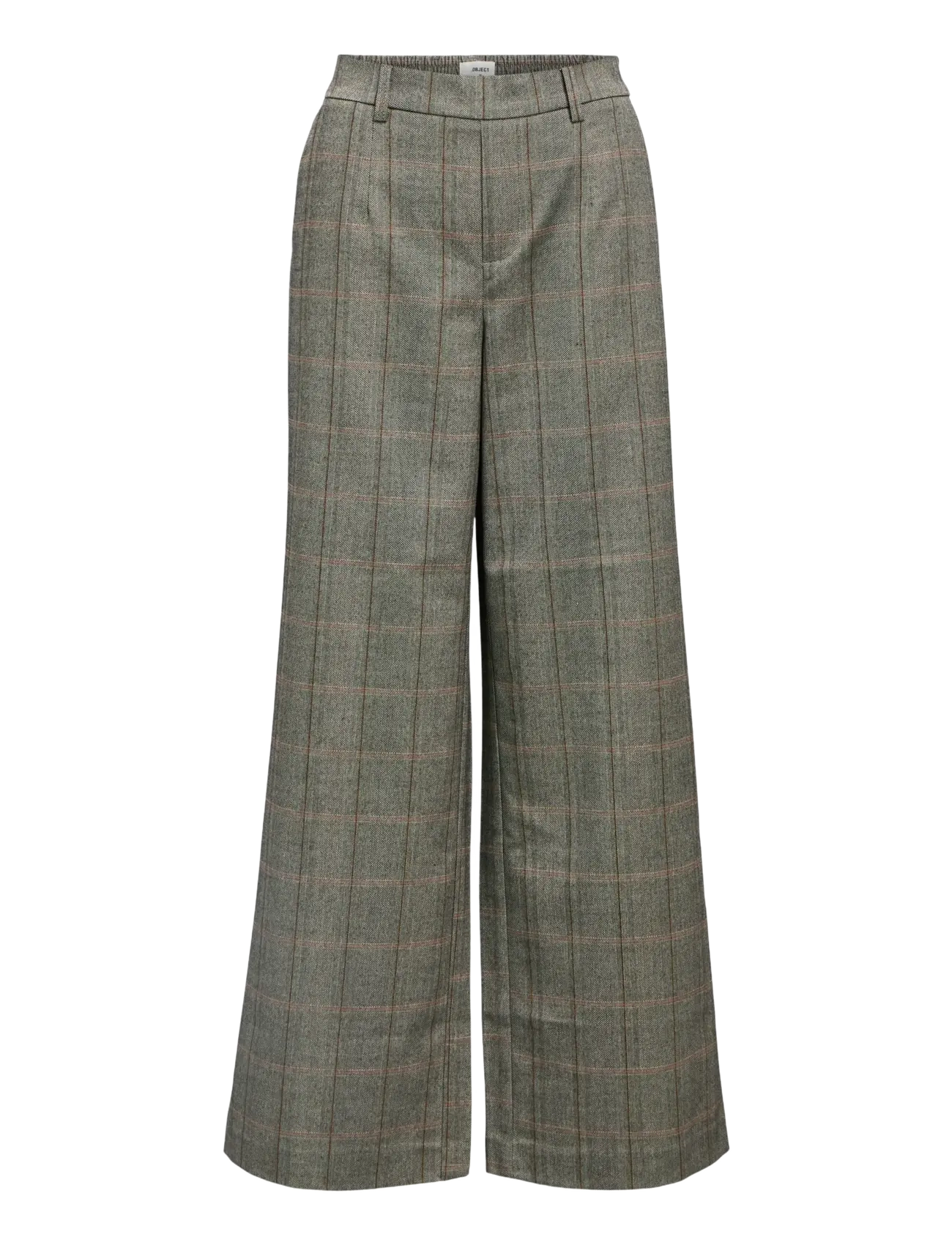 Object OBJLISA WIDE PANT AOP NOOS - Object - BLACK / grey