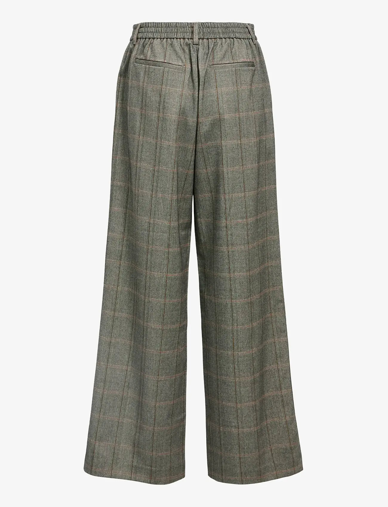 Object - OBJLISA WIDE PANT AOP NOOS - laia säärega püksid - black - 2