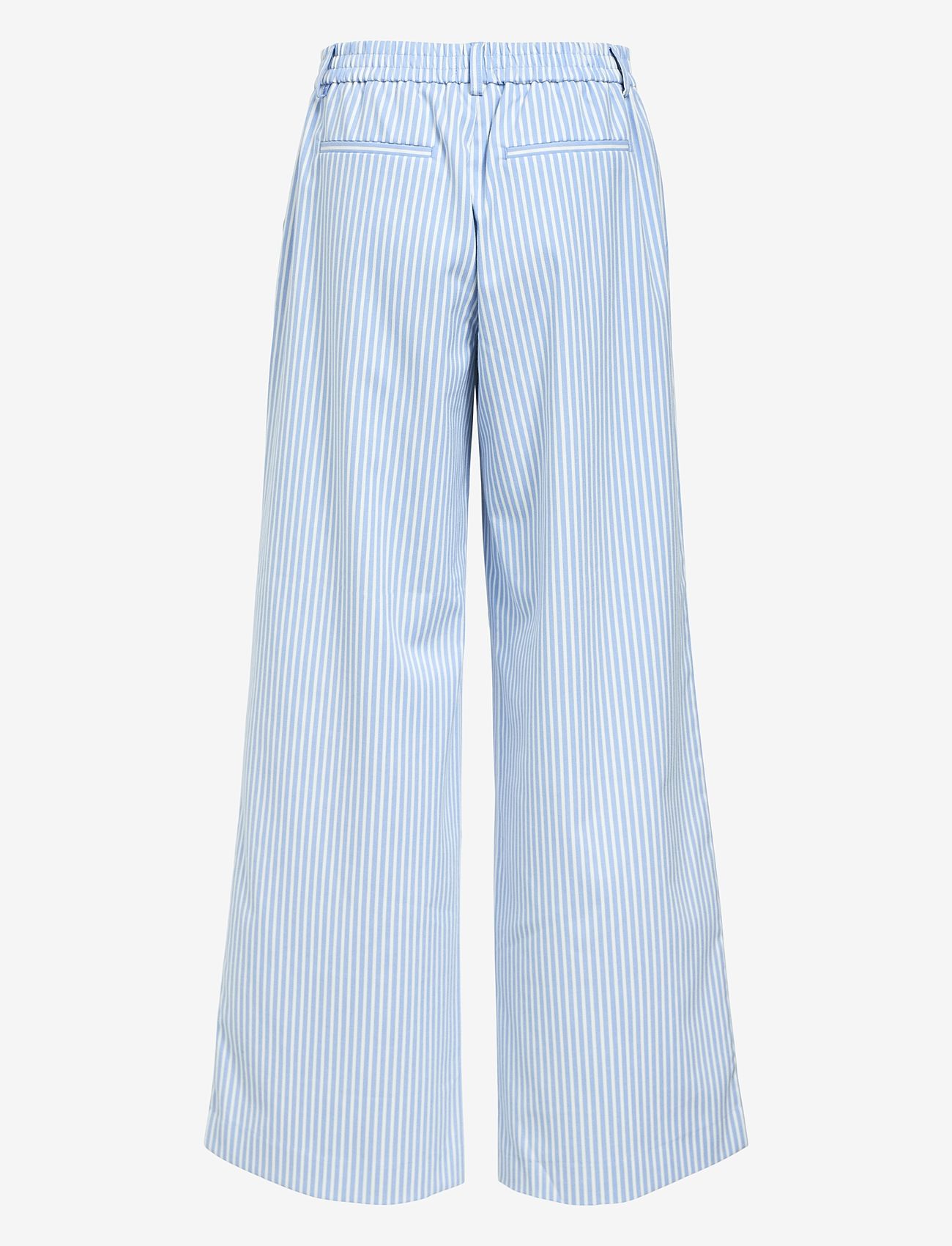 Object - OBJLISA WIDE PANT AOP NOOS - vida byxor - cloud dancer - 2