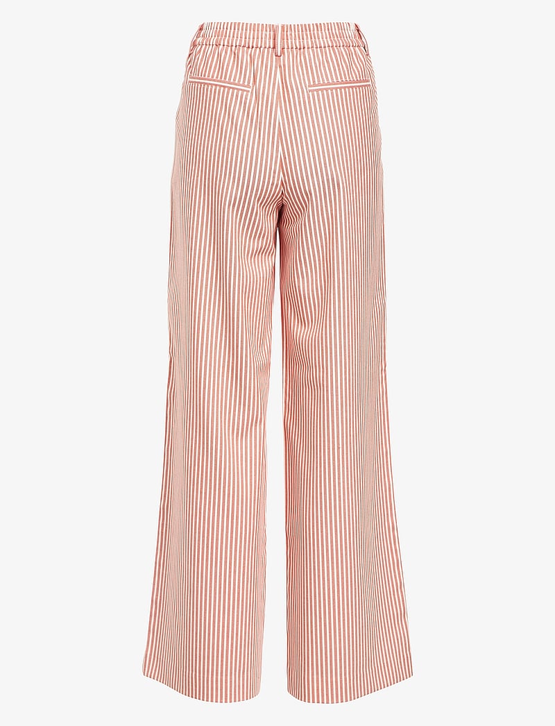 Object - OBJLISA WIDE PANT AOP NOOS - hosen mit weitem bein - cloud dancer - 2
