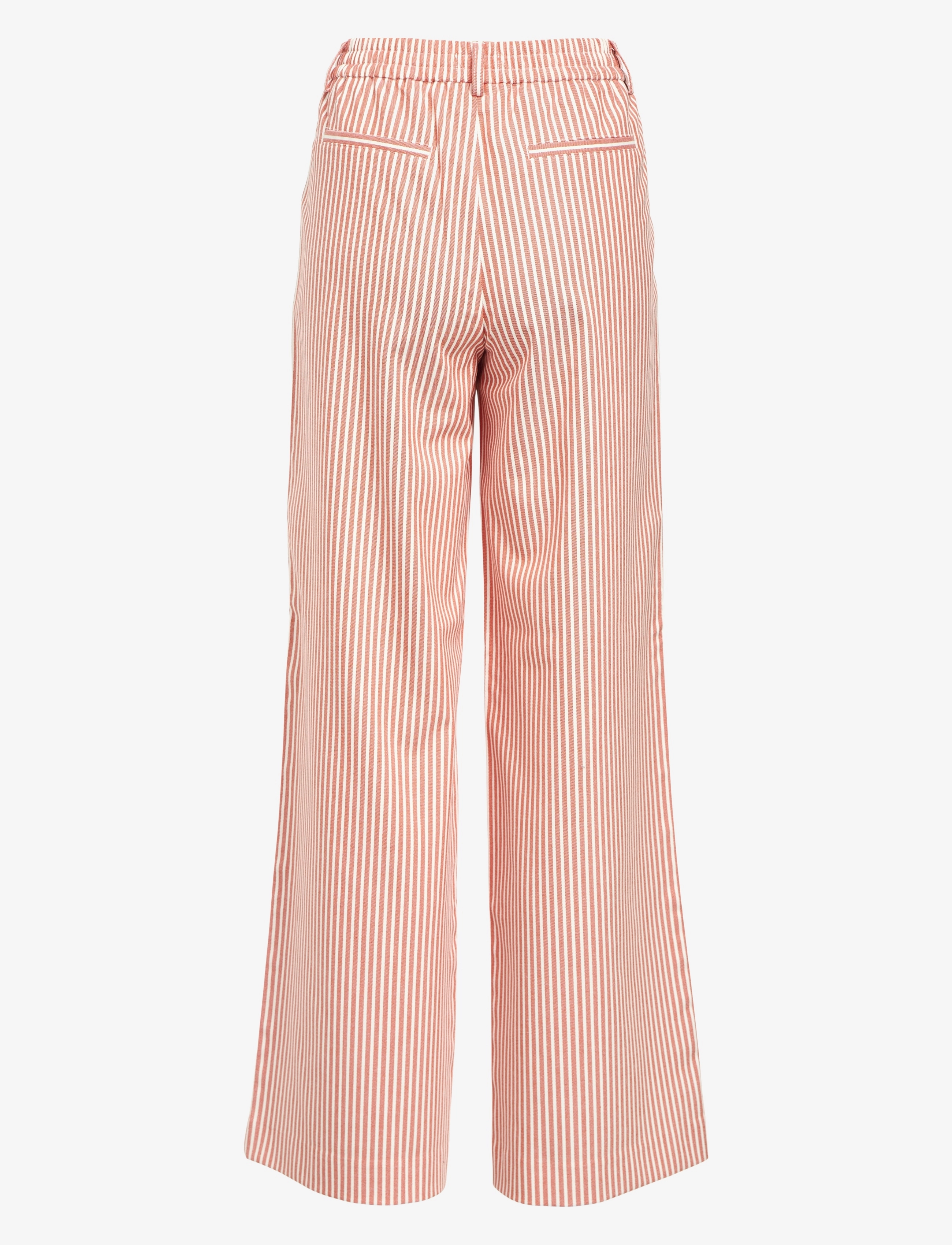 Object - OBJLISA WIDE PANT AOP NOOS - buxur með víðum skálmum - cloud dancer - 2