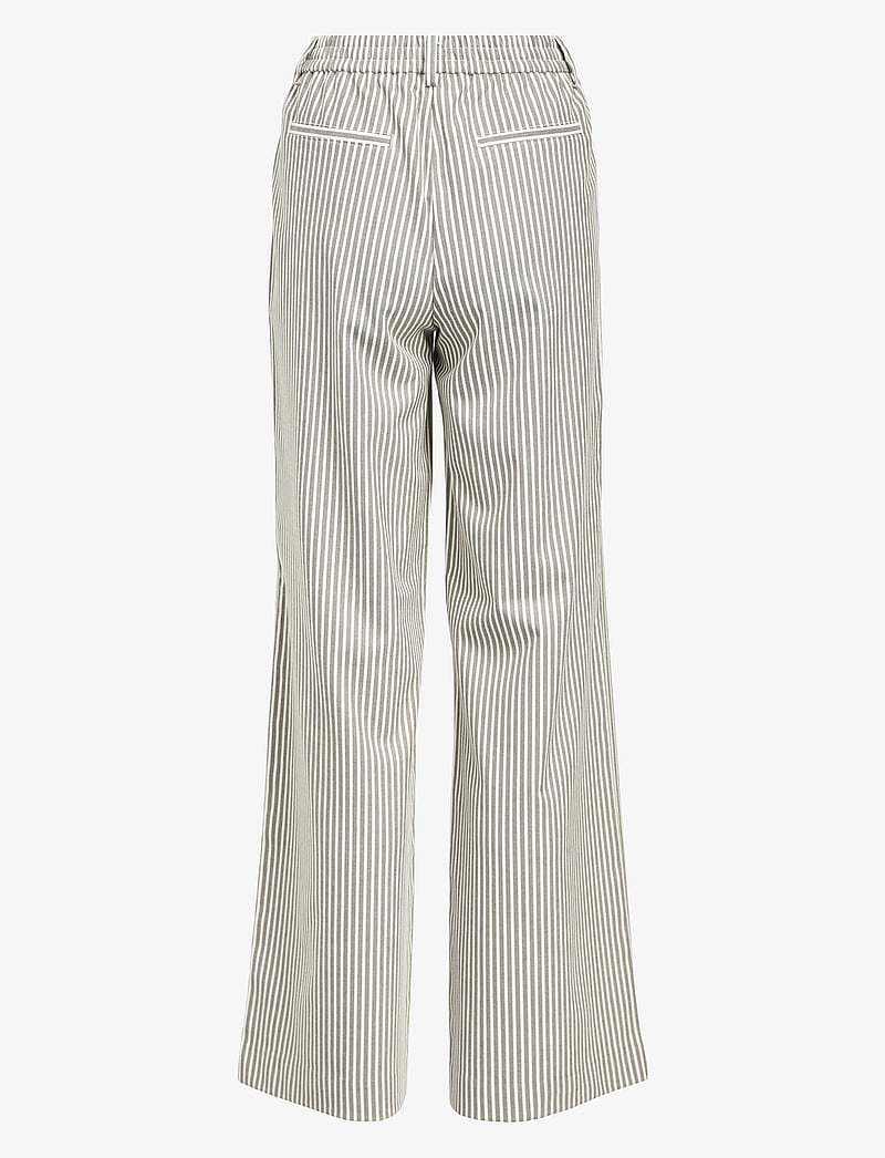 Object - OBJLISA WIDE PANT AOP NOOS - hosen mit weitem bein - cloud dancer - 2