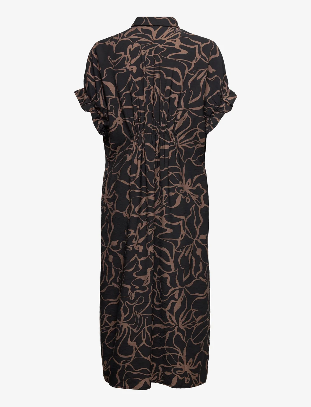 Black print shirt dress sales