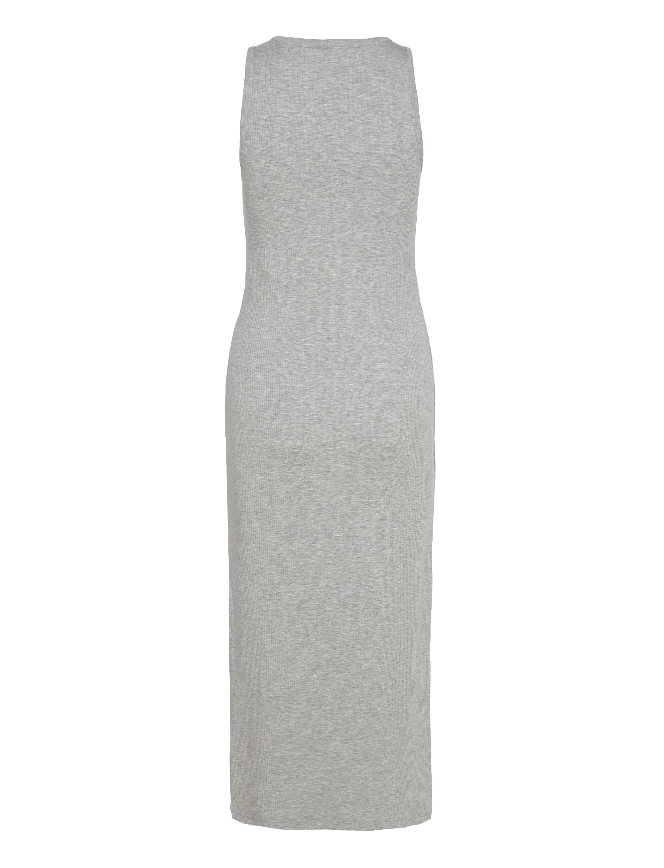 Object - OBJJAMIE S/L LONG DRESS NOOS - midi dresses - light grey melange - 3
