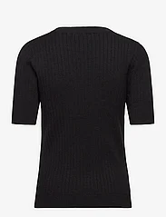 Object - OBJNOELLE S/S KNIT T-SHIRT NOOS - t-shirts - black - 1