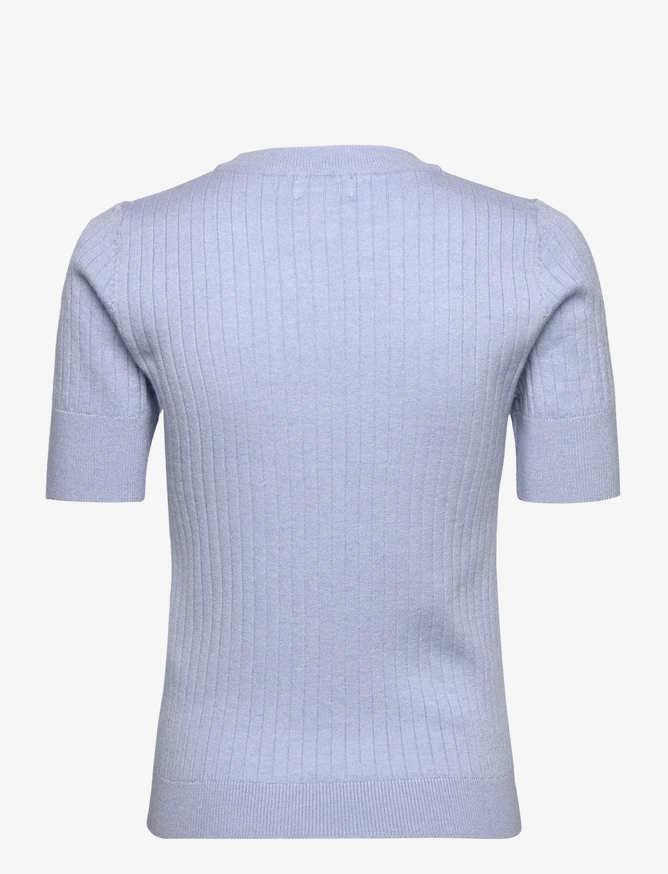 Object - OBJNOELLE S/S KNIT T-SHIRT NOOS - t-shirts - brunnera blue - 1