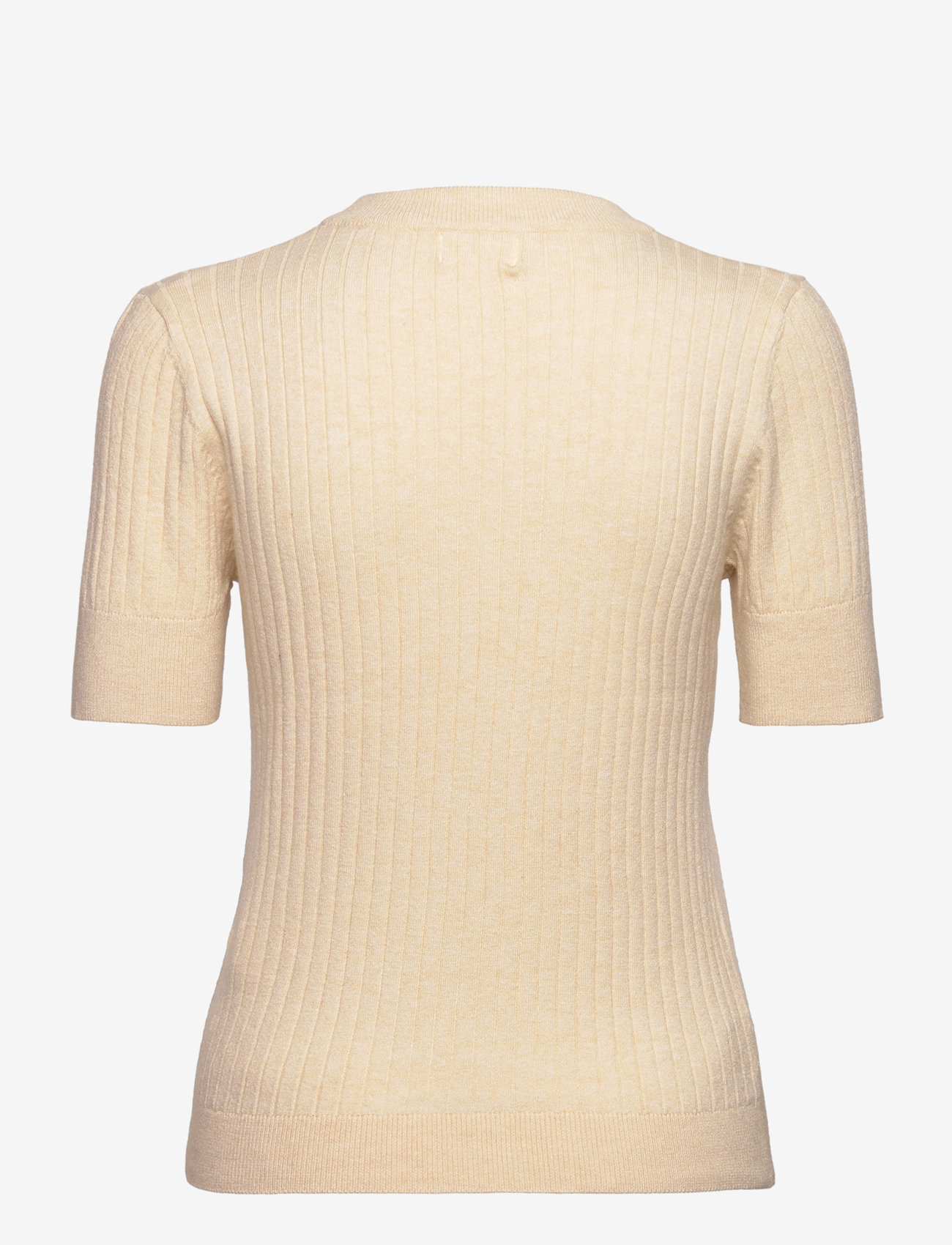 Object - OBJNOELLE S/S KNIT T-SHIRT NOOS - t-shirts - sandshell - 1