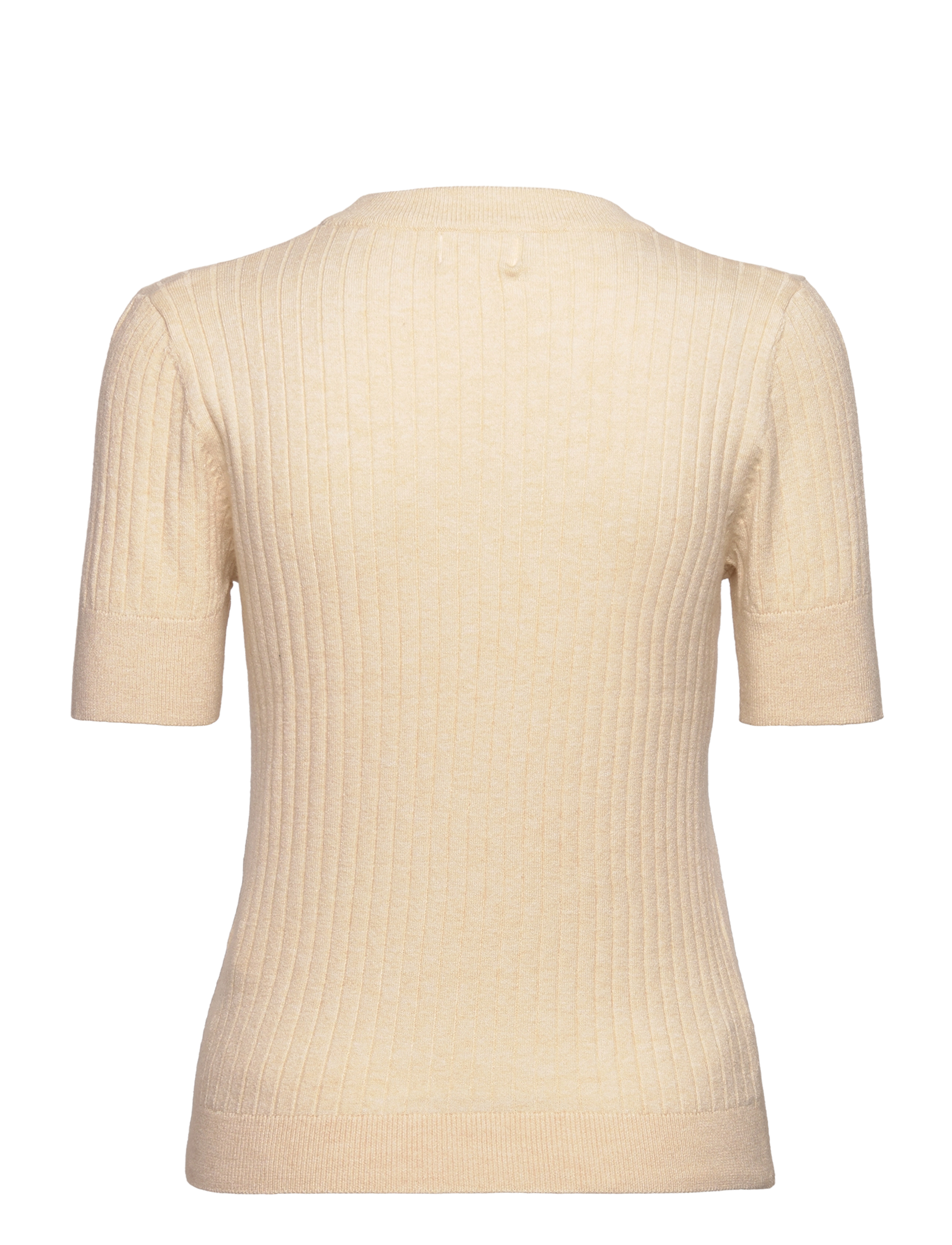 Object - OBJNOELLE S/S KNIT T-SHIRT NOOS - t-shirts - sandshell - 2