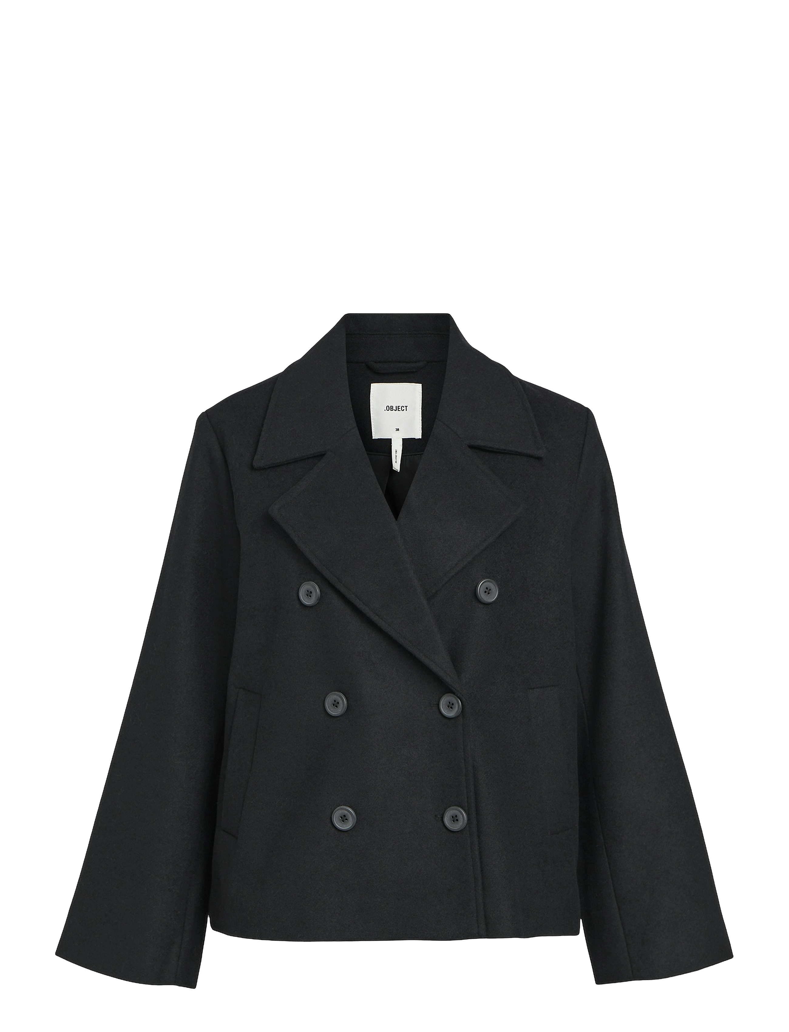 Object OBJKEILY SHORT JACKET NOOS - Kleidung - BLACK / black