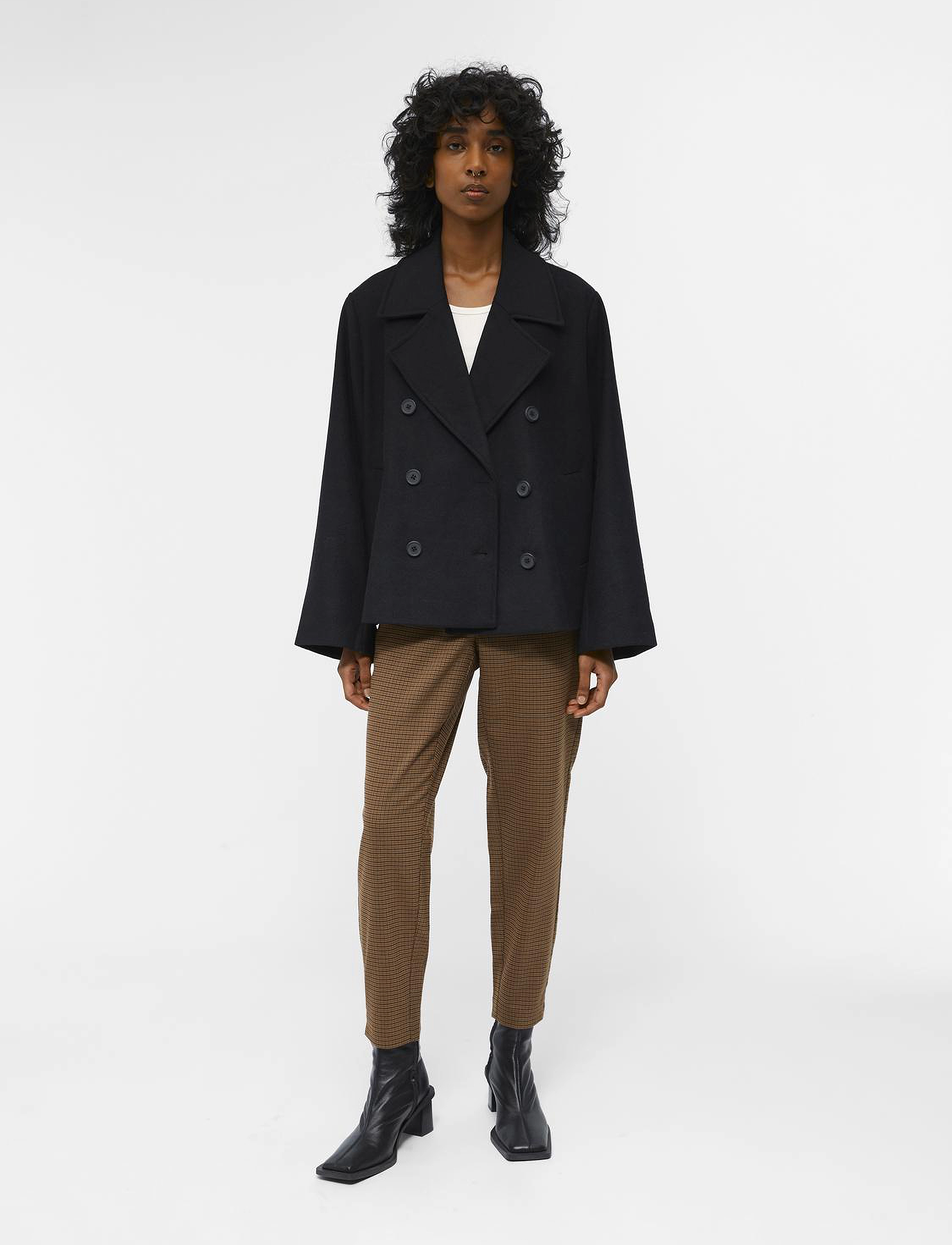 Object - OBJKEILY SHORT JACKET NOOS - outerwear - black - 5