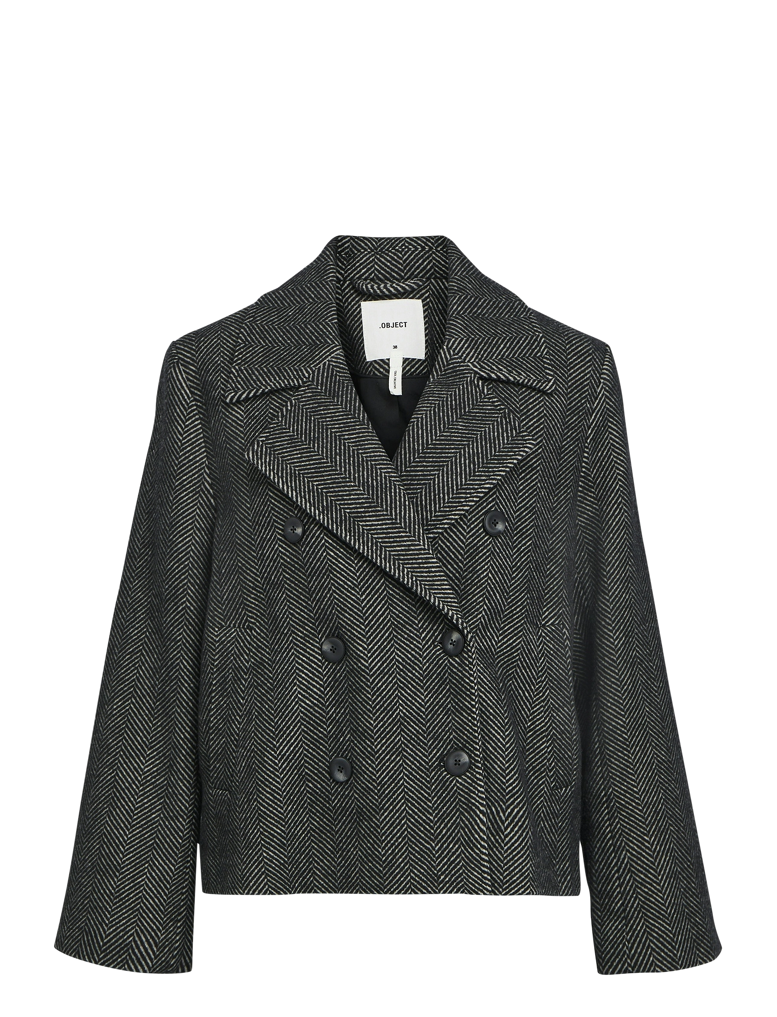 OBJECT Objkeily Kurz Jacke Noos Grau - 40 - Damen