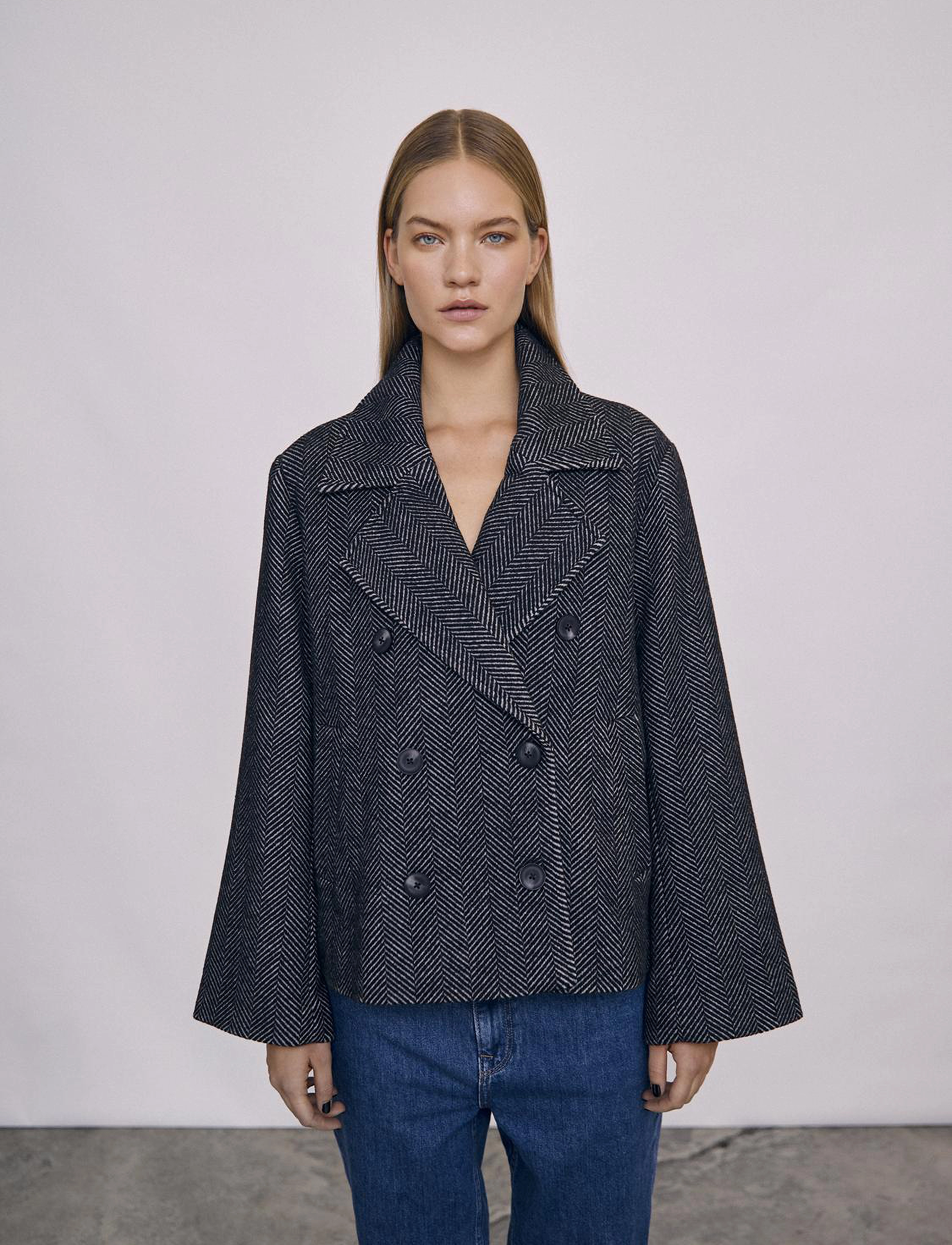 Object - OBJKEILY SHORT JACKET NOOS - wolljacken - medium grey melange - 2