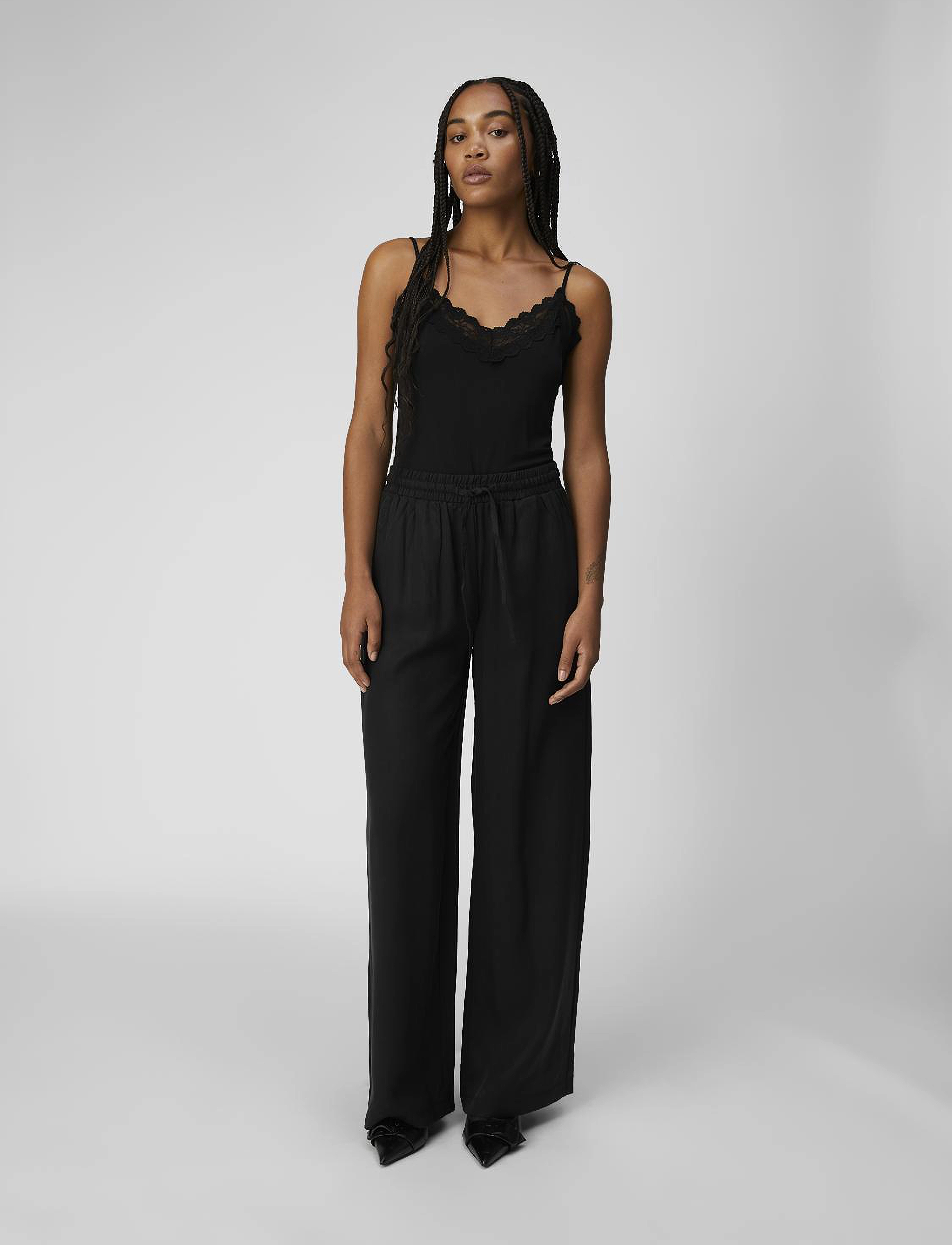 Object - OBJTILDA TALULA LONG PANT NOOS - black - 4