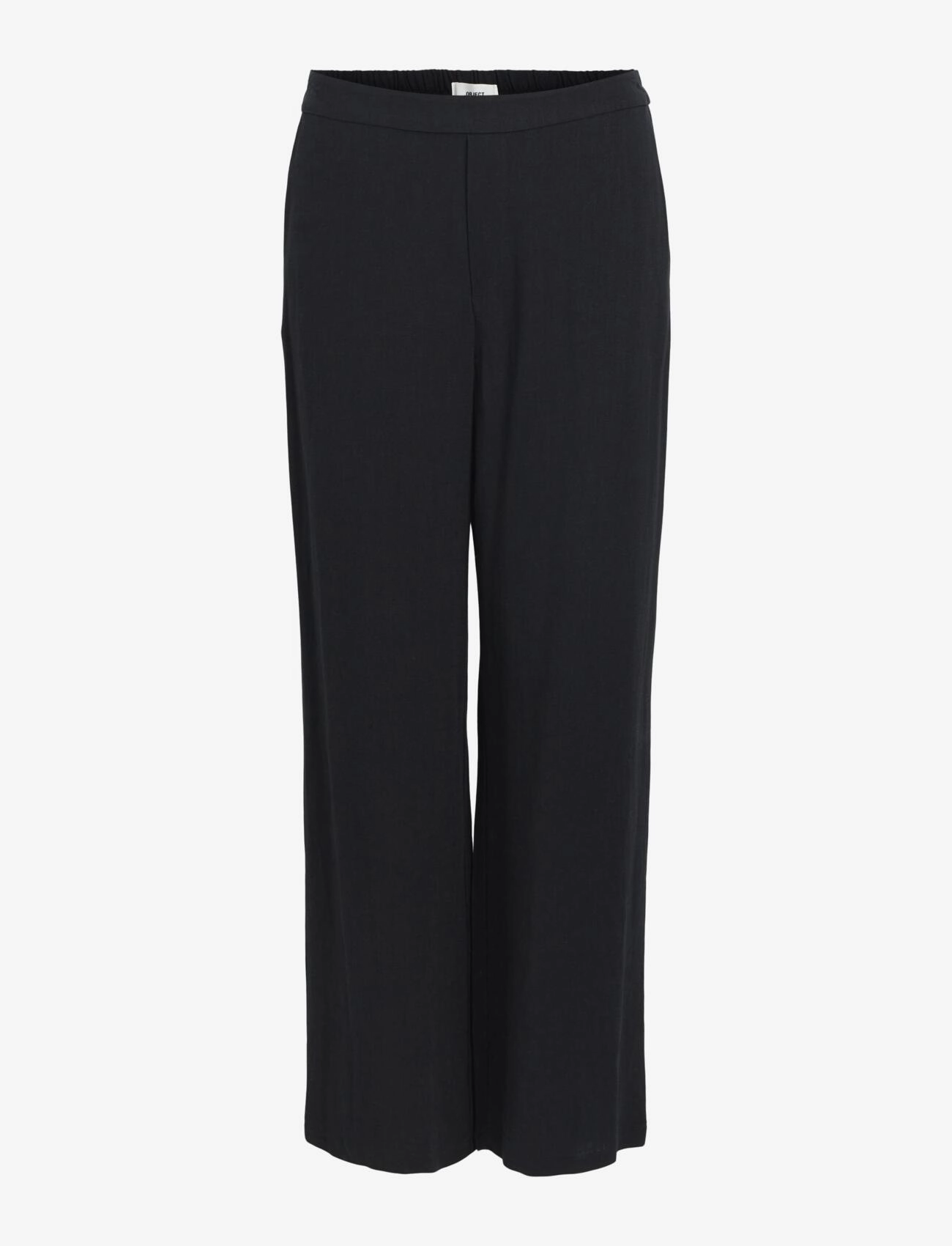 Object OBJSANNE ALINE WIDE PANT NOOS - Kleidung - BLACK / black