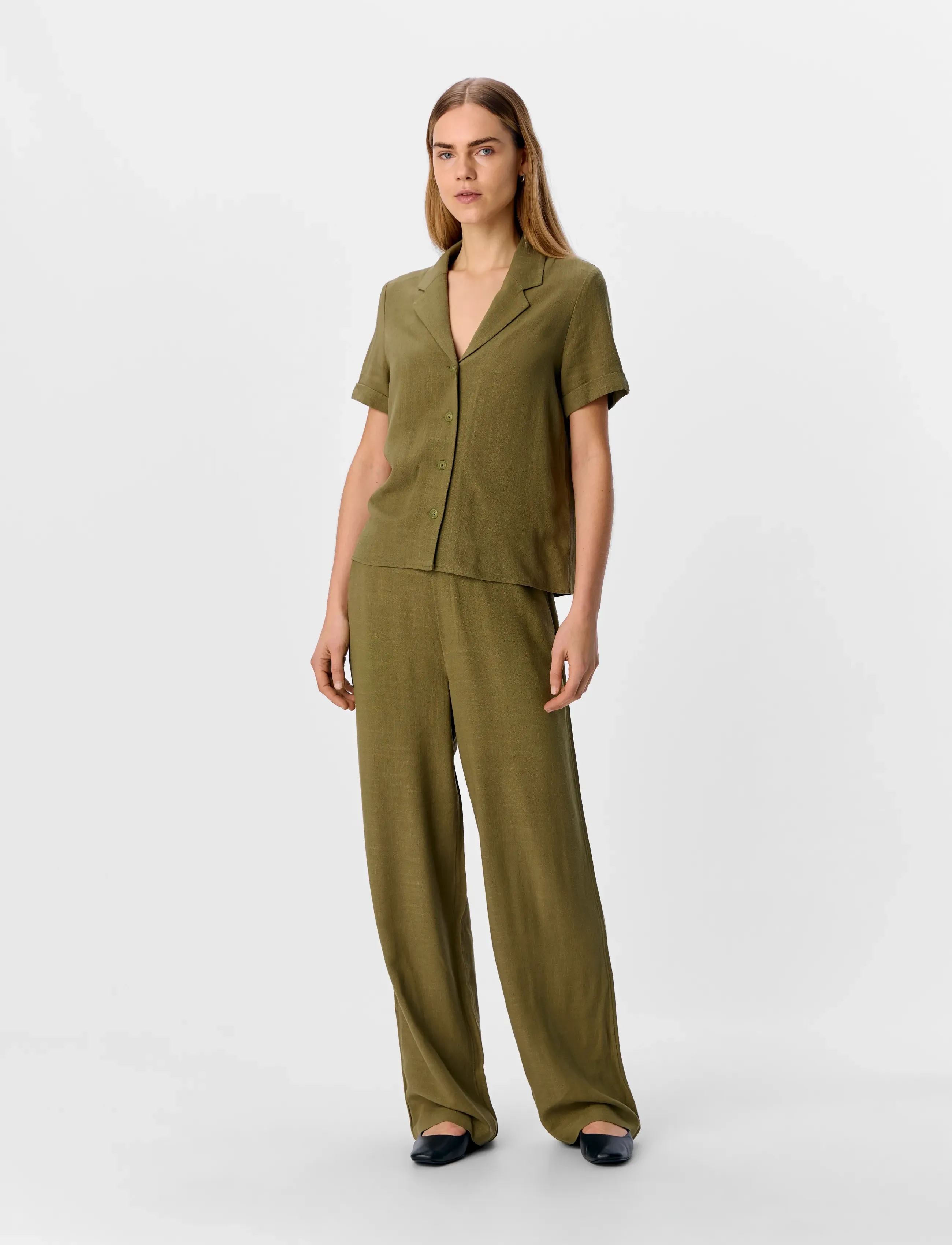 OBJECT Objsanne Aline Wide Pant Noos kostymbyxor dam – bild 3