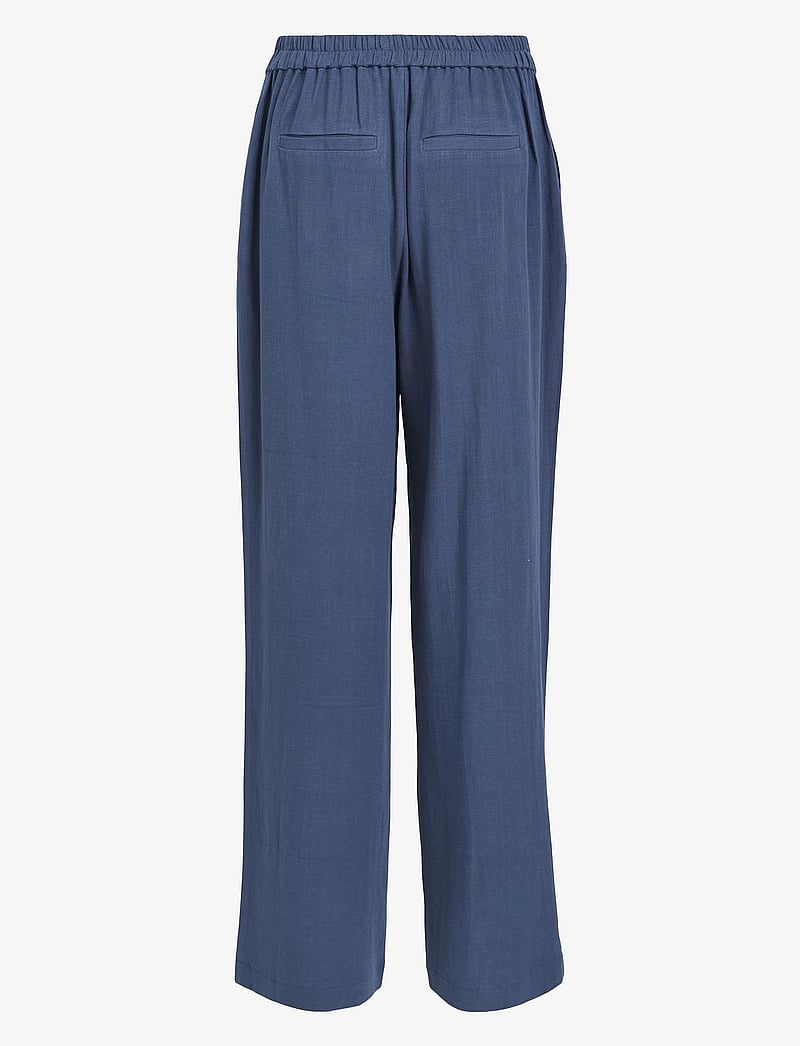 Object - OBJSANNE ALINE WIDE PANT NOOS - hosen mit weitem bein - dark denim - 2