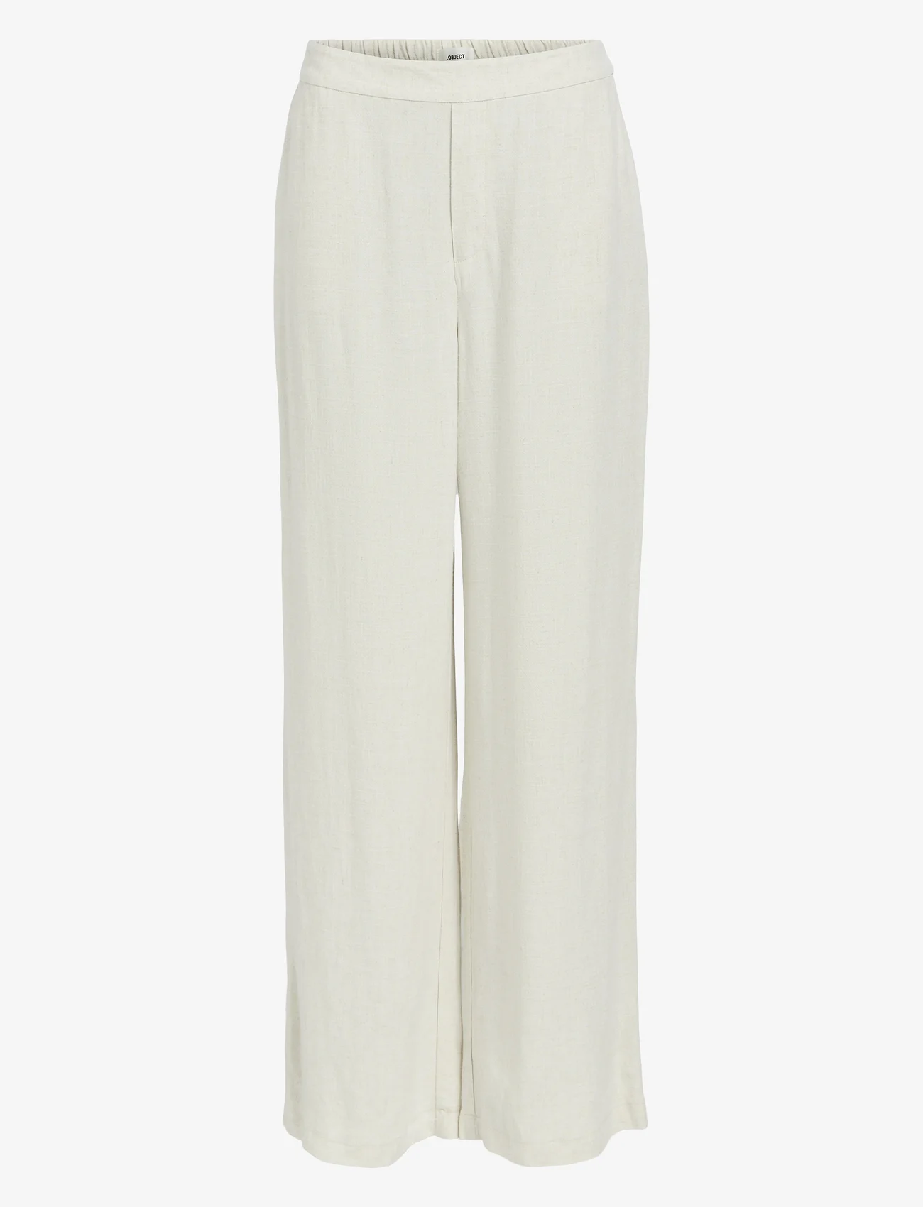 Object - OBJSANNE ALINE WIDE PANT NOOS - party wear at outlet prices - sandshell - 0