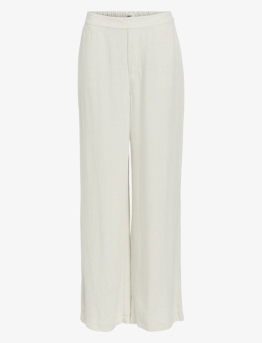 Object - OBJSANNE ALINE WIDE PANT NOOS - hosen mit weitem bein - sandshell - 1