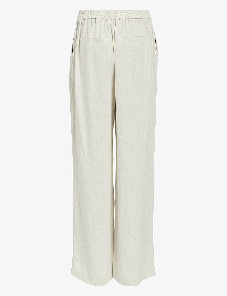 Object - OBJSANNE ALINE WIDE PANT NOOS - hosen mit weitem bein - sandshell - 2