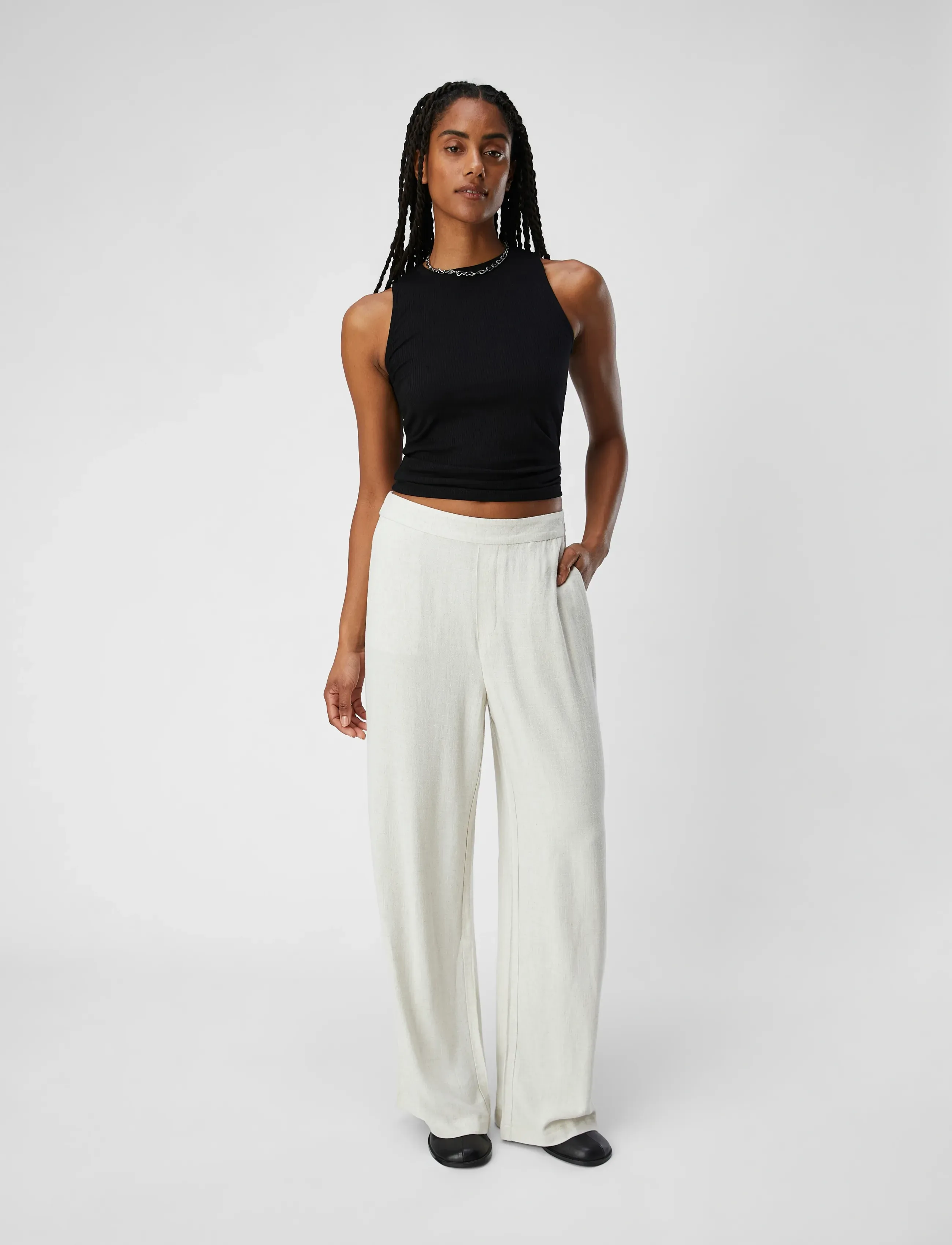 OBJECT Objsanne Aline Wide Pant Noos kostymbyxor dam – bild 3