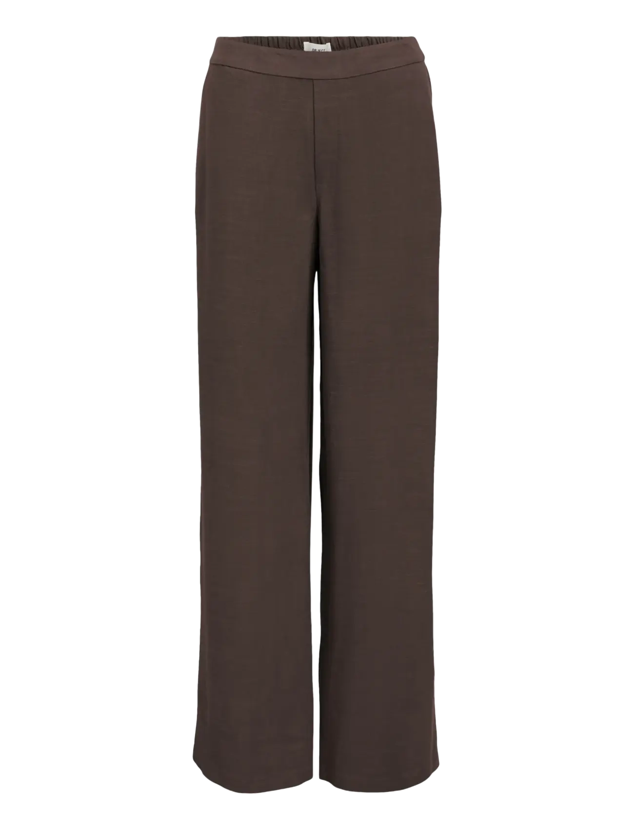 Object OBJSANNE ALINE WIDE PANT NOOS - Kleidung - SEAL BROWN / brown