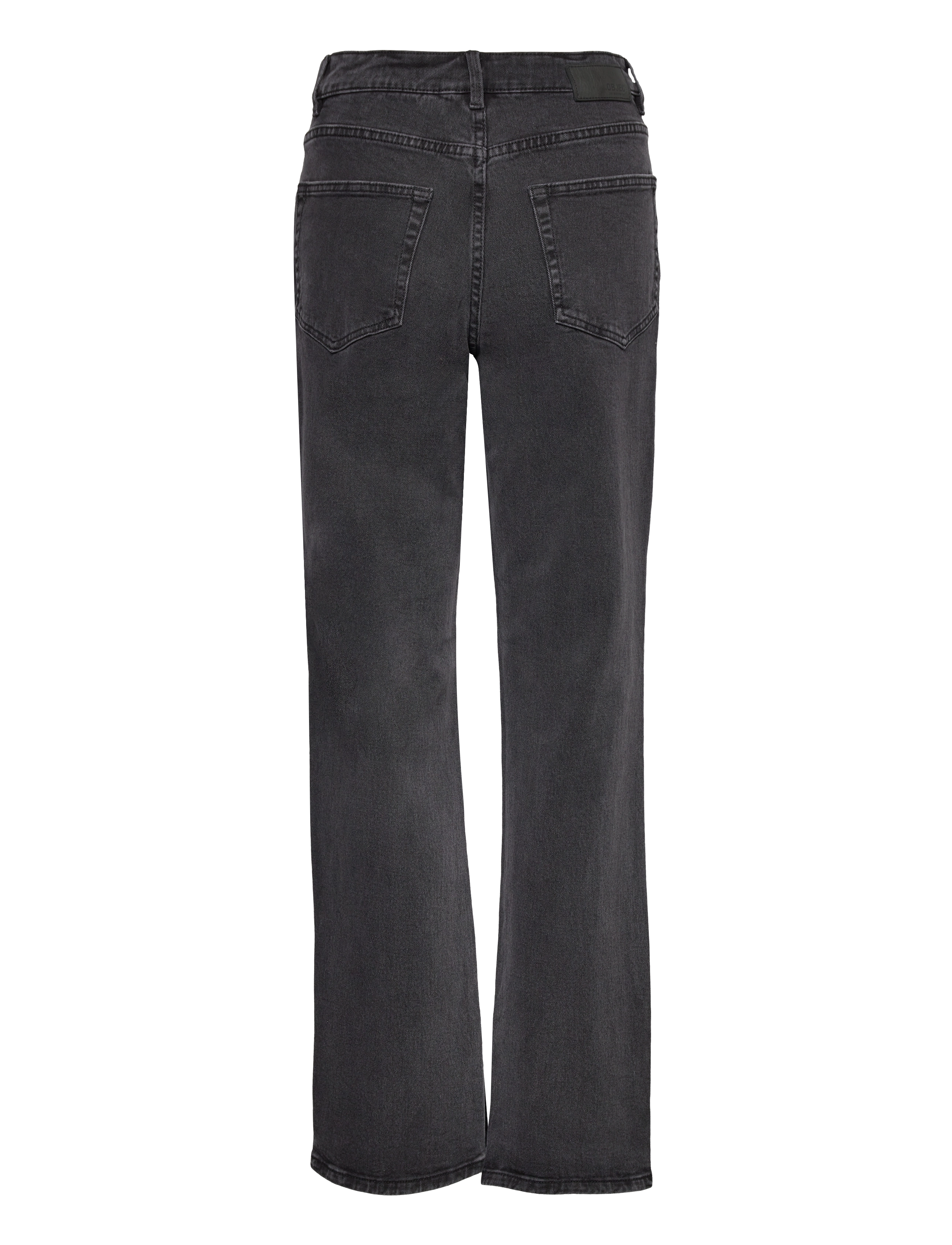 Object - OBJSAVA MW BLK STRAIGHT SLIT JEANS 124 - black denim - 1