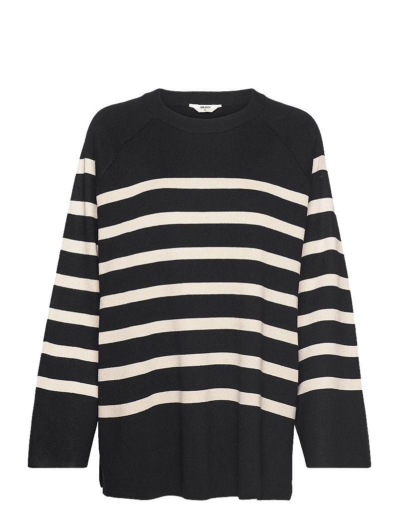 Object - OBJESTER LS KNIT TOP NOOS - sviitrid - black - 1