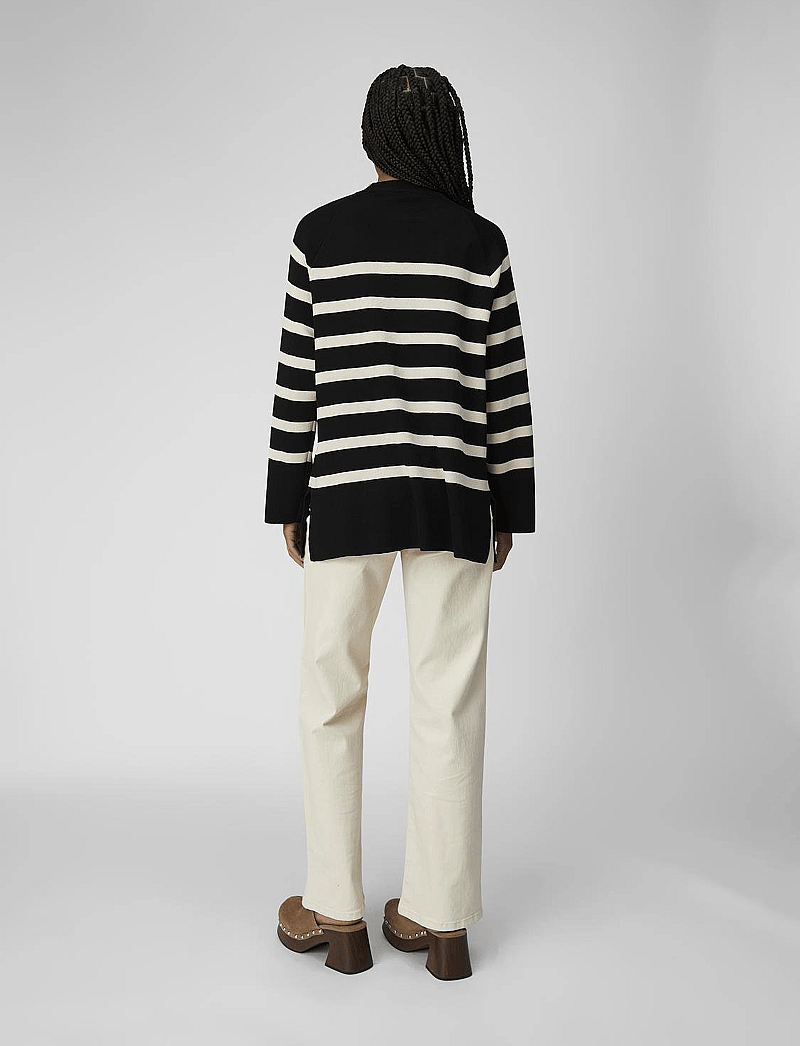 Object - OBJESTER LS KNIT TOP NOOS - sviitrid - black - 5