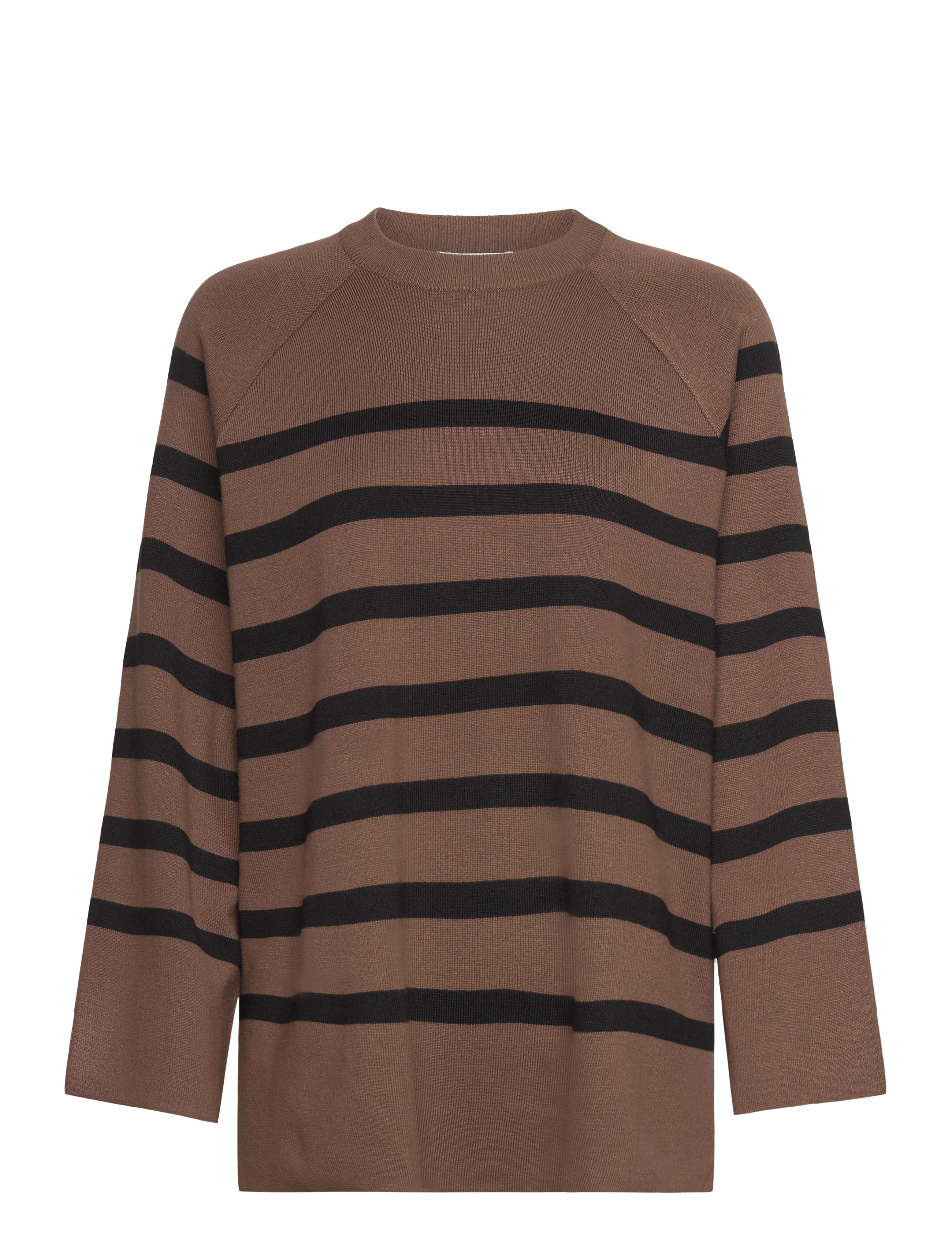 OBJECT Objester Ls Knit Oberteil Noos Braun - L - Damen