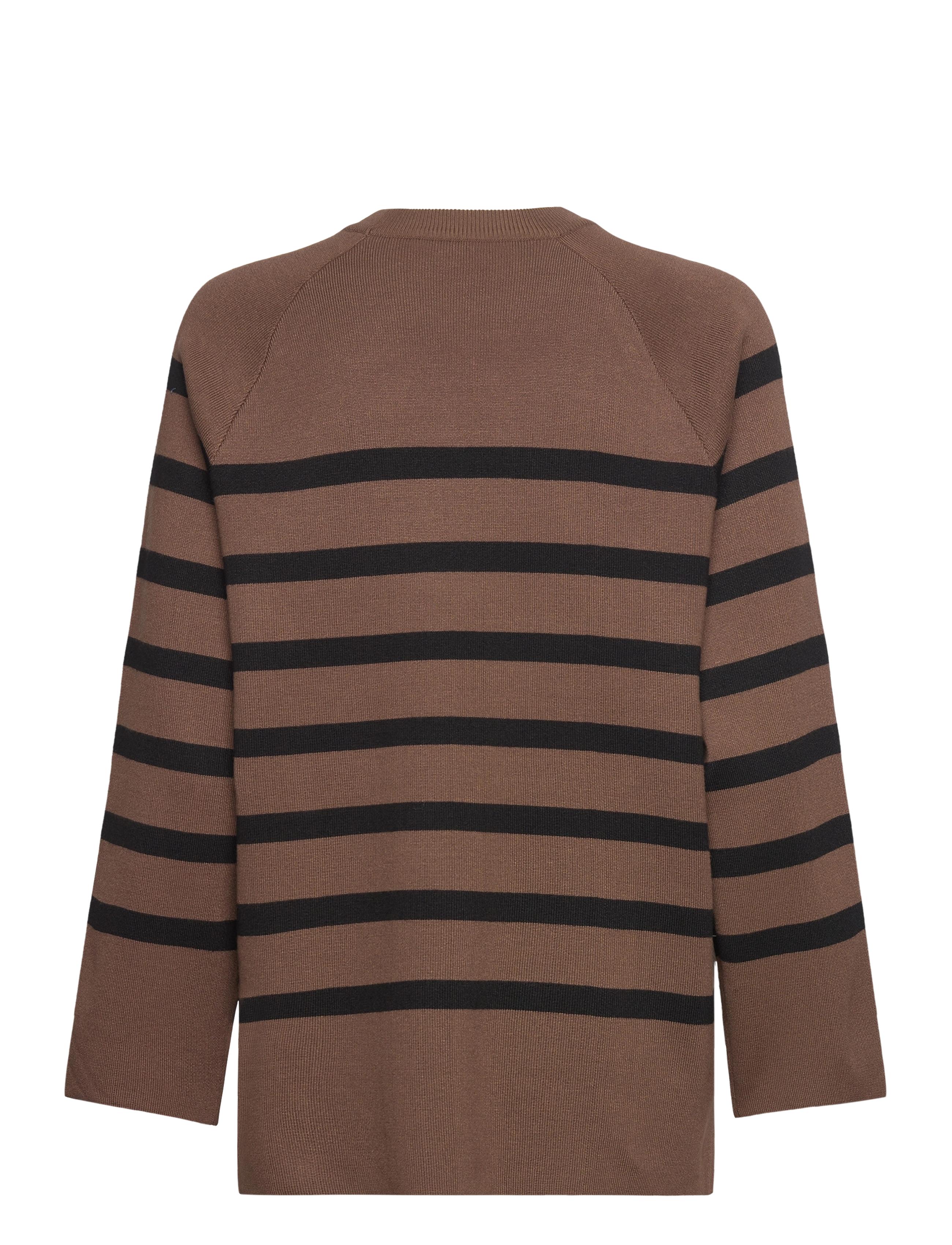 Object - OBJESTER LS KNIT TOP NOOS - tröjor - dark earth - 2