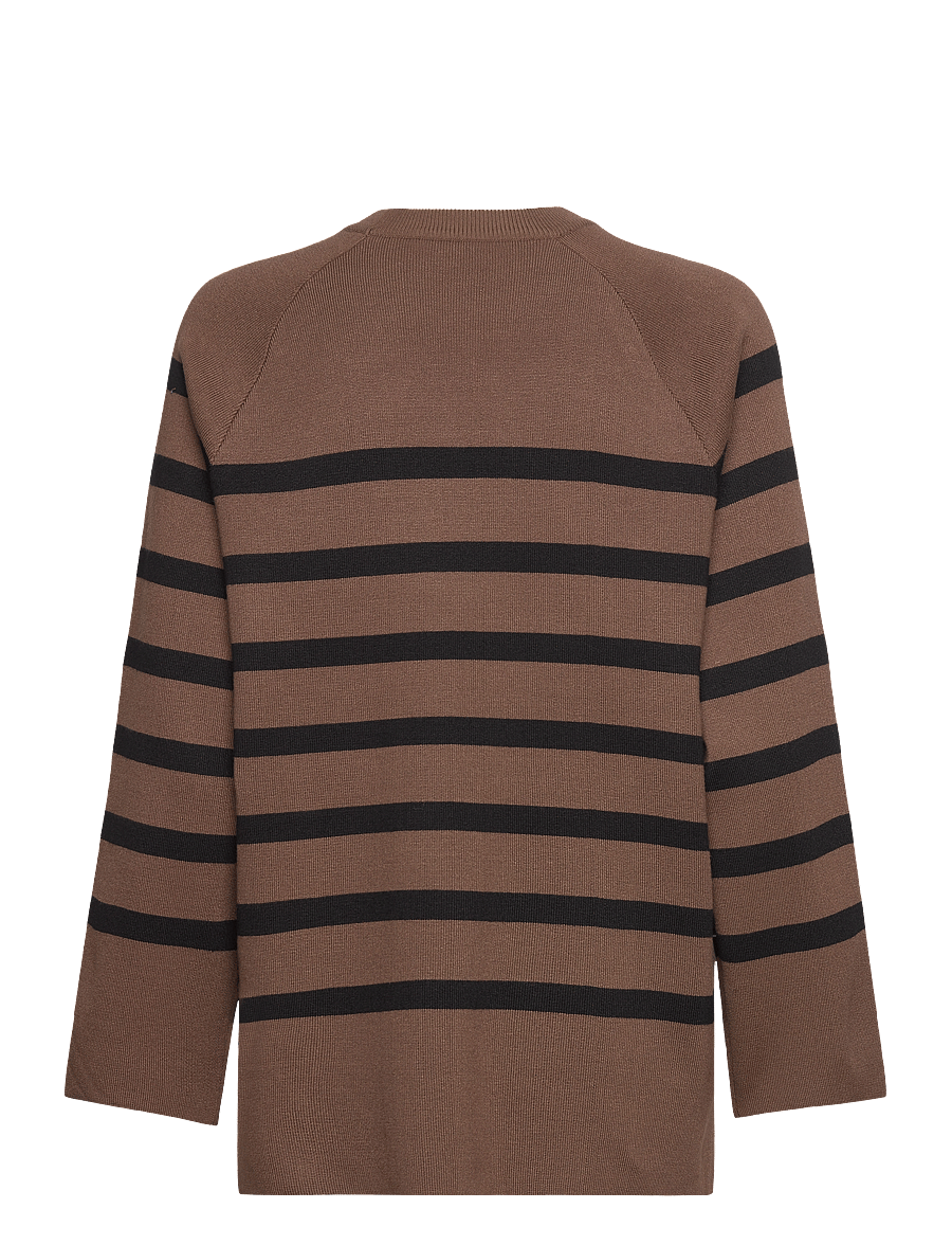 Object - OBJESTER LS KNIT TOP NOOS - pullover - dark earth - 2
