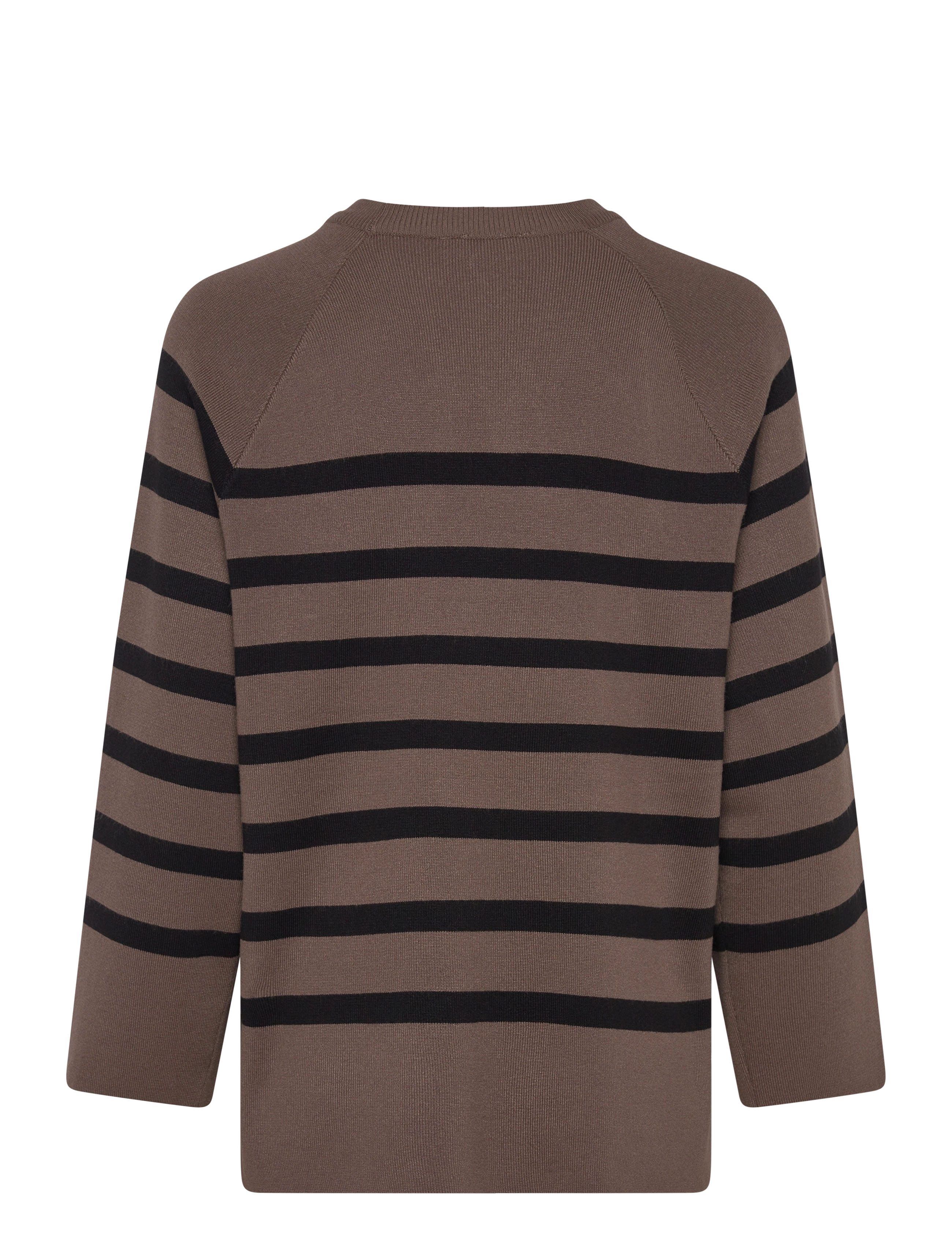 Object - OBJESTER LS KNIT TOP NOOS - tröjor - morel - 2