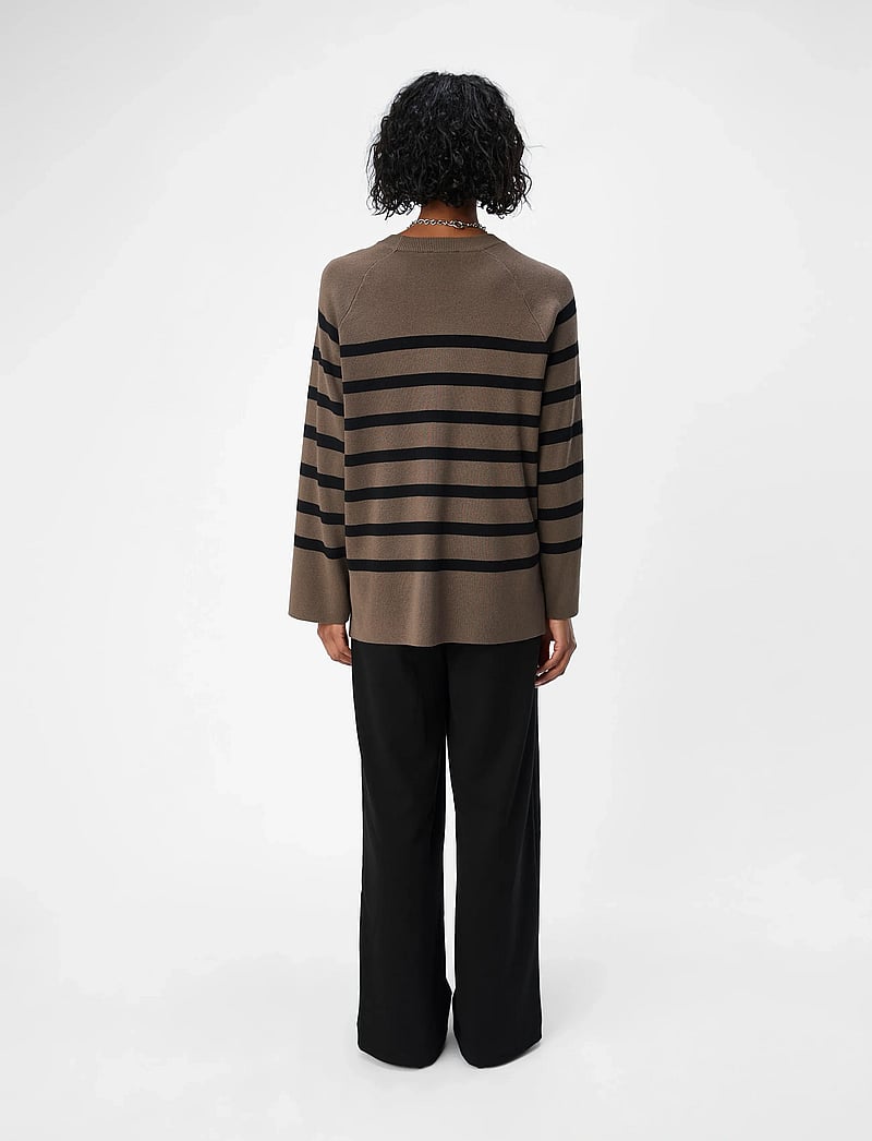 Object - OBJESTER LS KNIT TOP NOOS - pullover - morel - 3