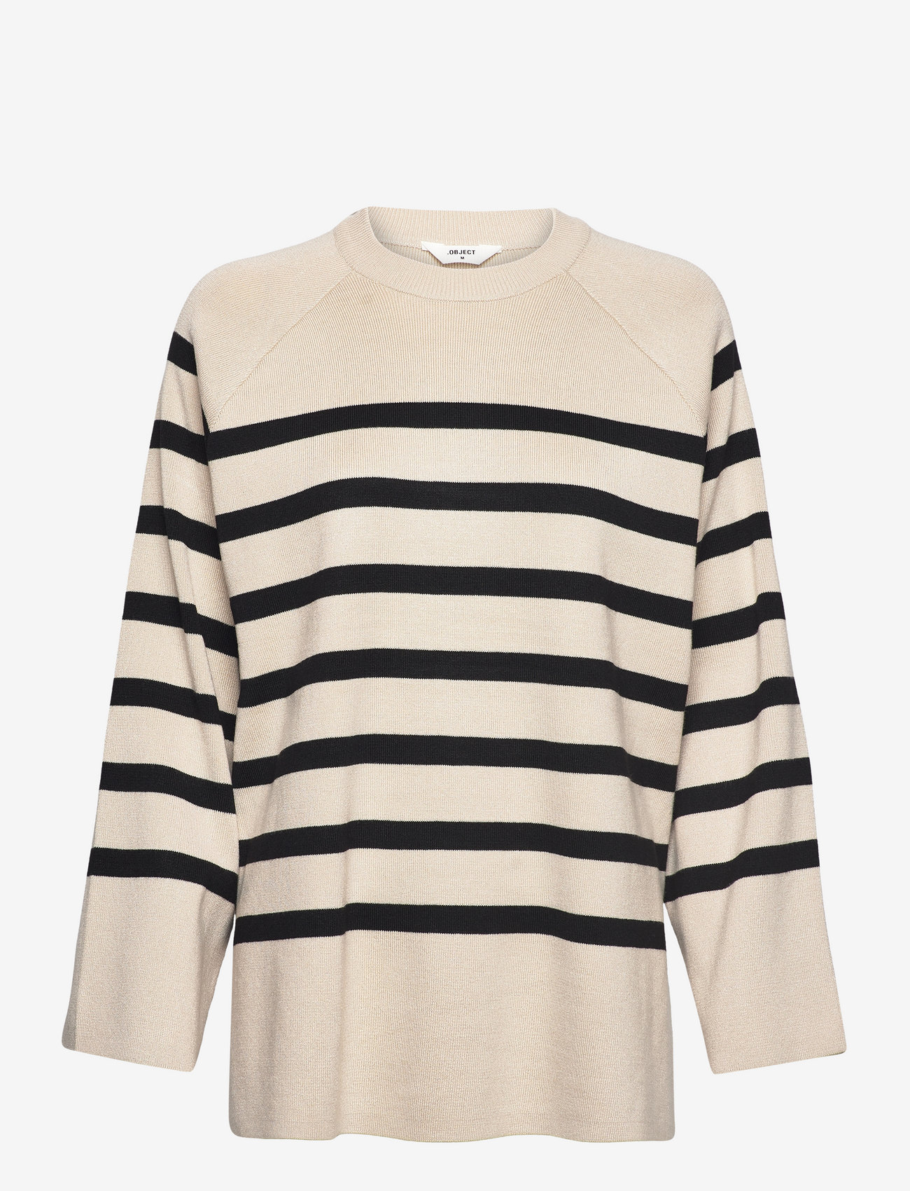 Object OBJESTER LS KNIT TOP NOOS - Höstfynd - SANDSHELL / multi