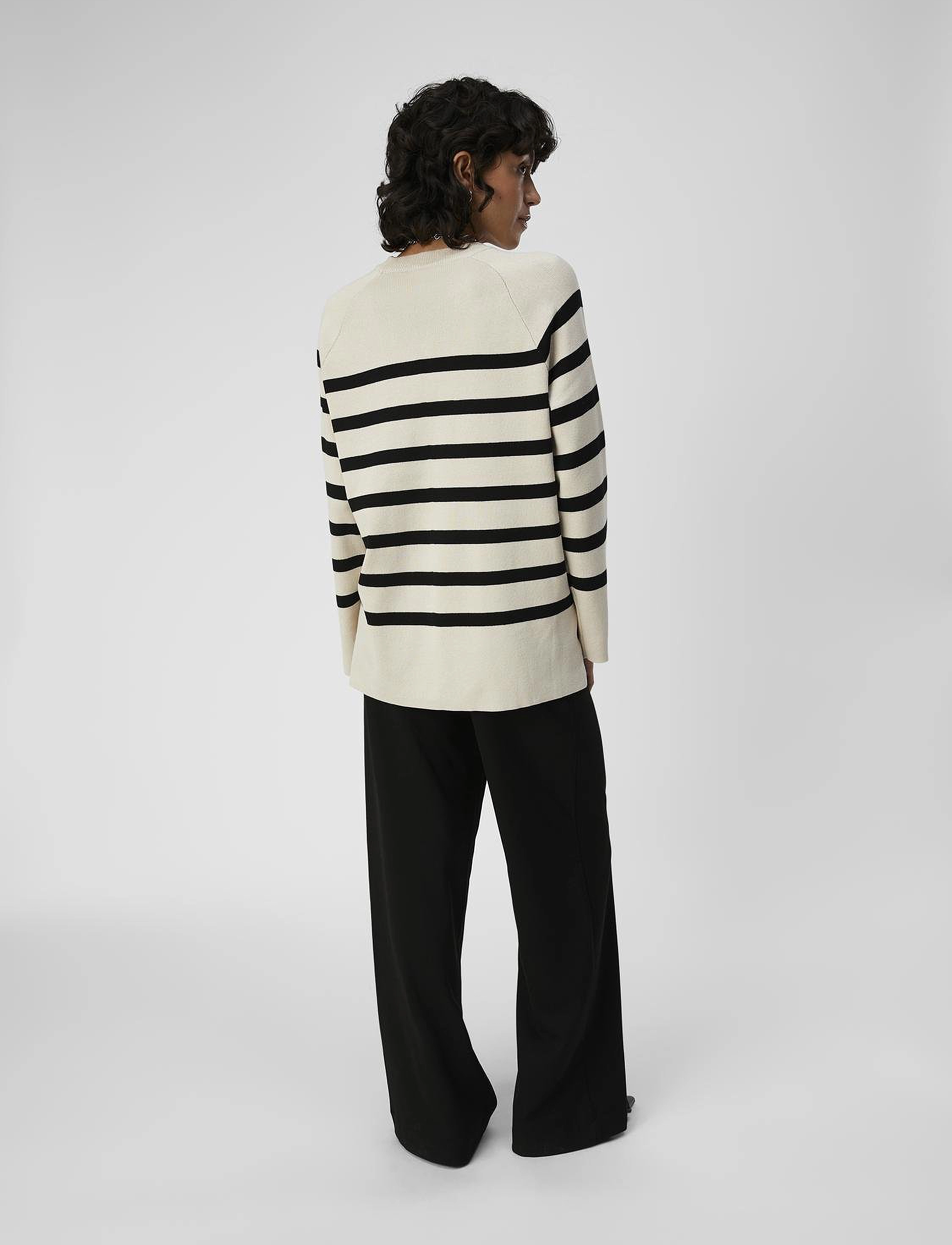 Object - OBJESTER LS KNIT TOP NOOS - pullover - sandshell - 5